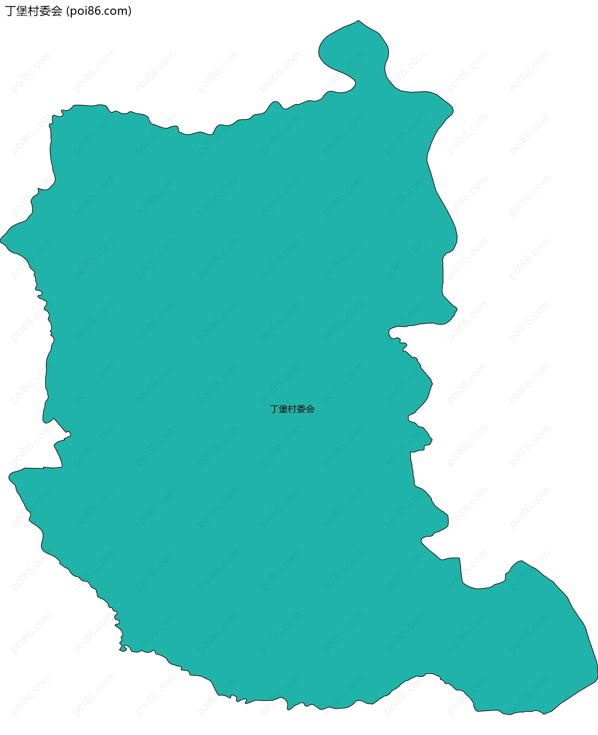 丁堡村委会边界地图
