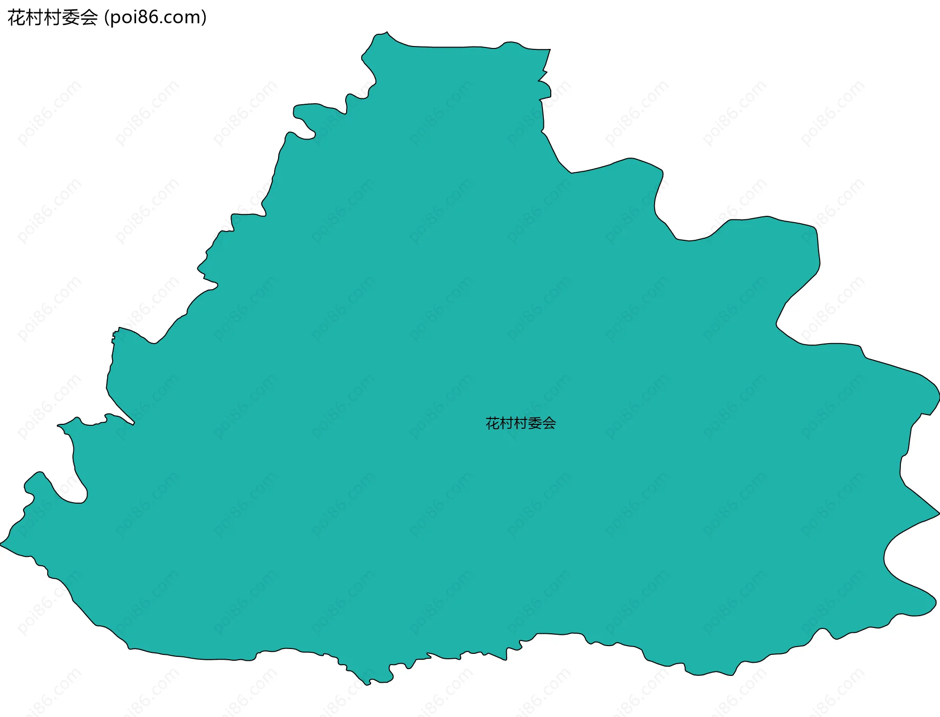花村村委会边界地图