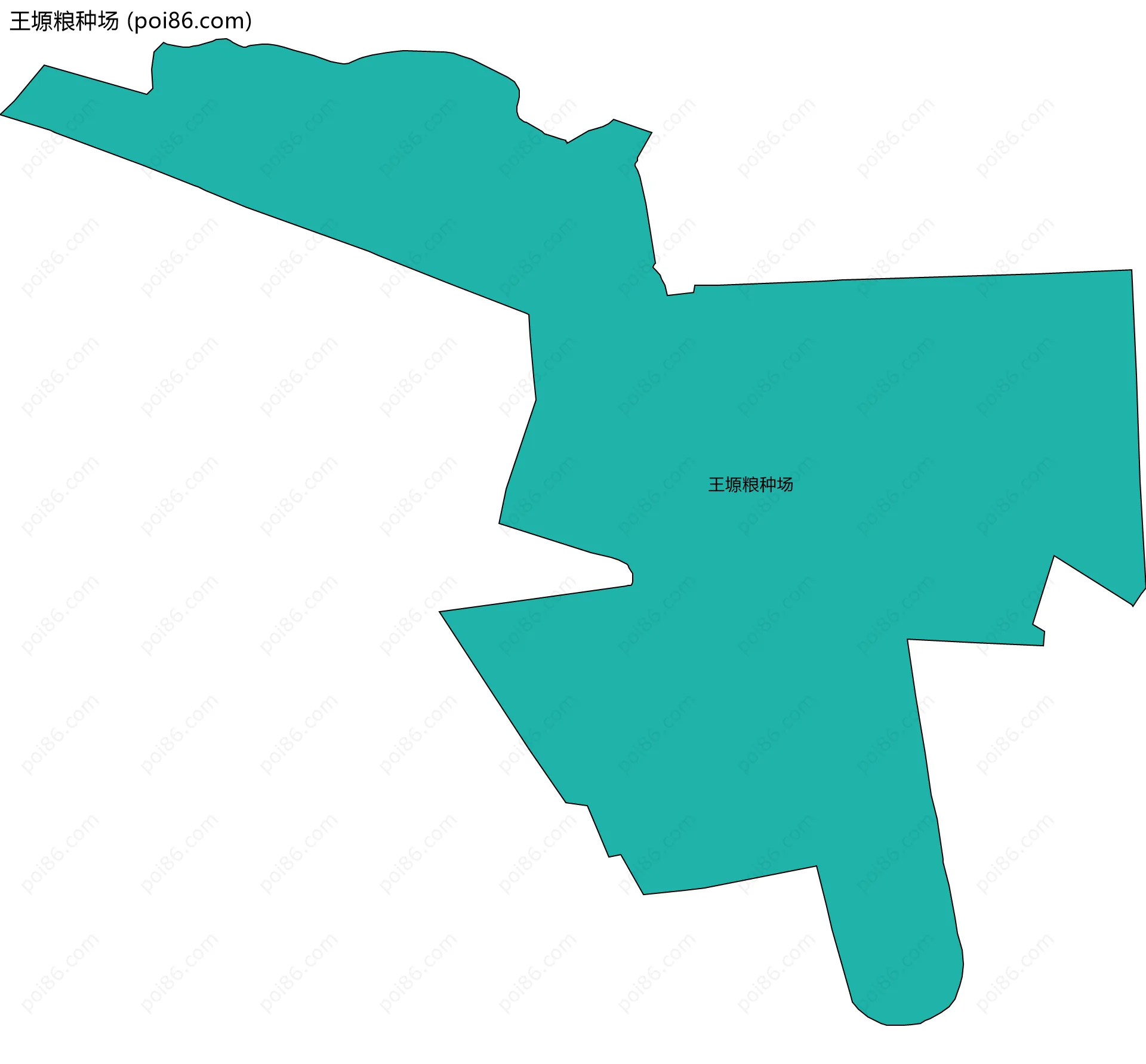 王塬粮种场边界地图
