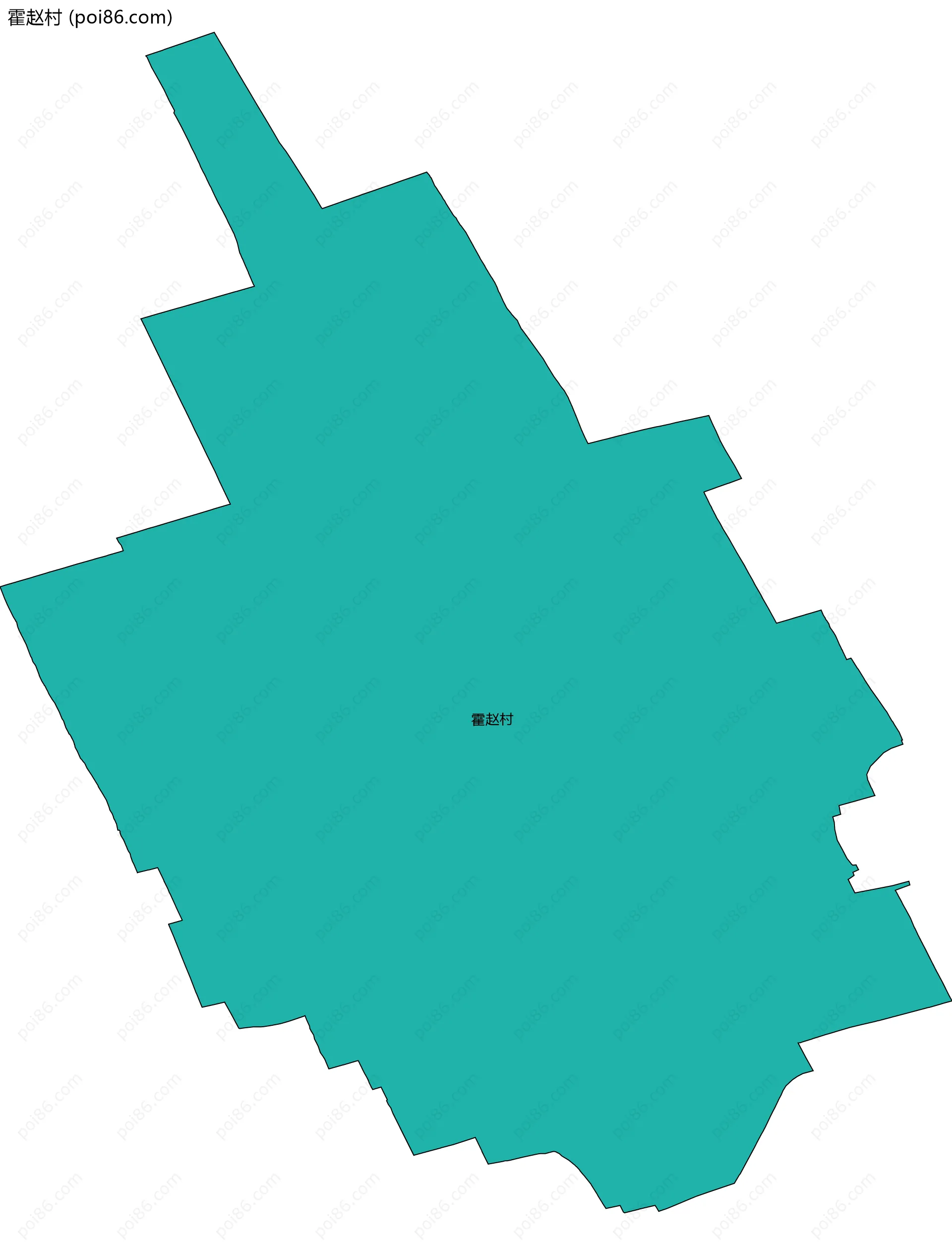 霍赵村边界地图