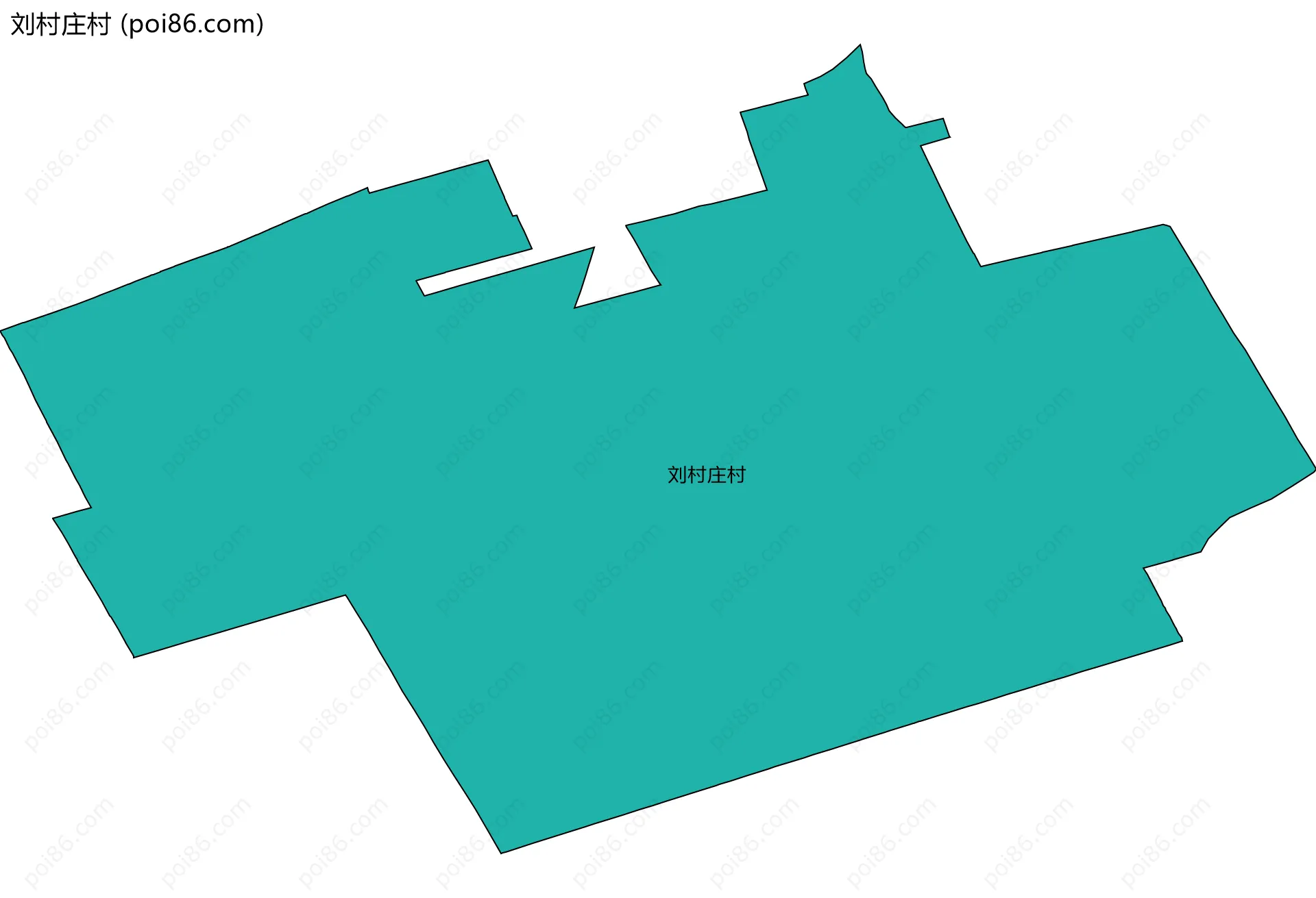 刘村庄村边界地图