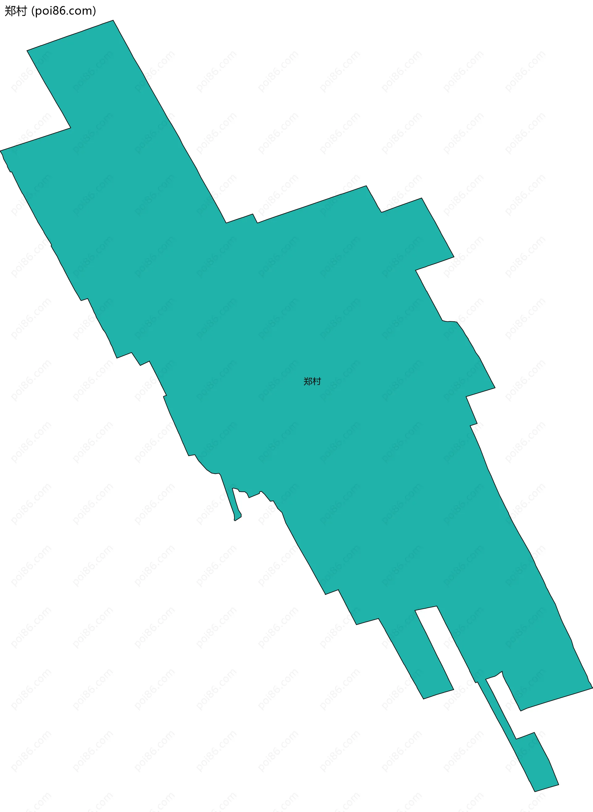 郑村边界地图