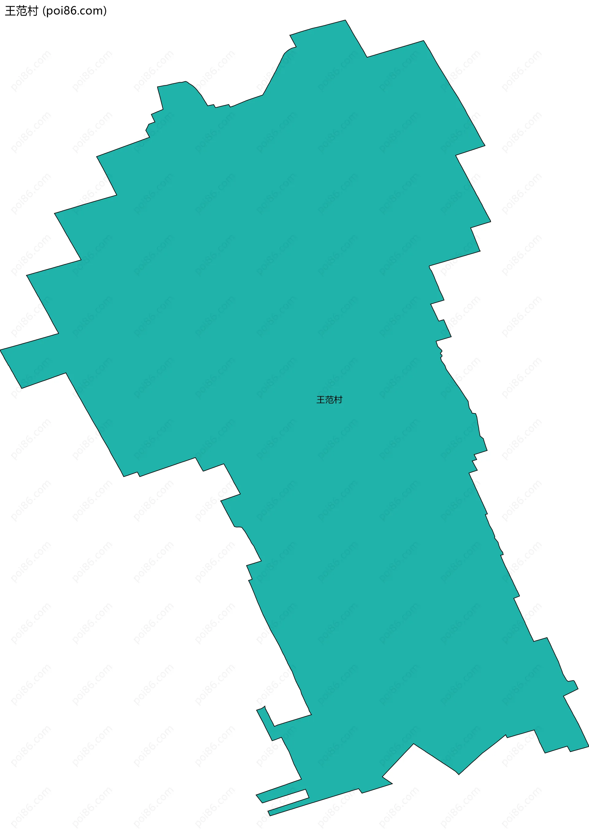 王范村边界地图