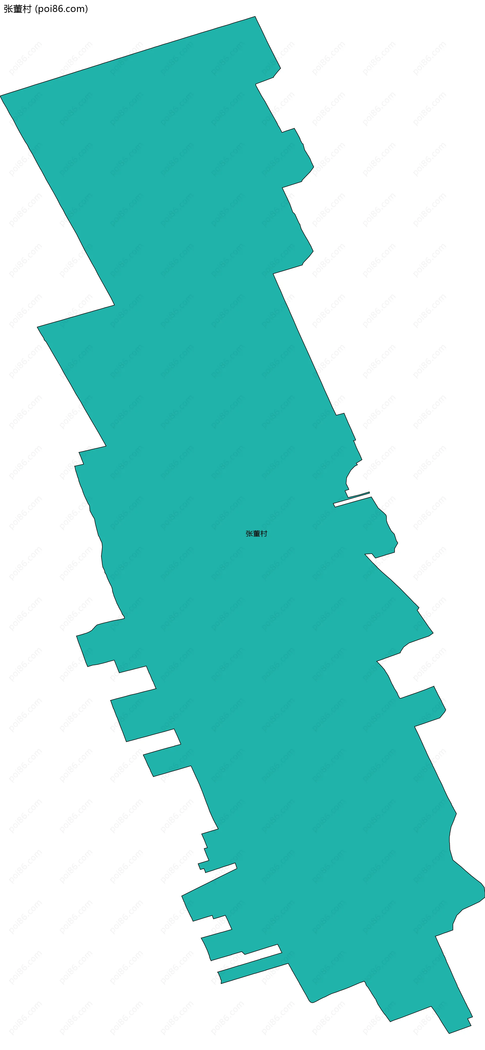 张董村边界地图