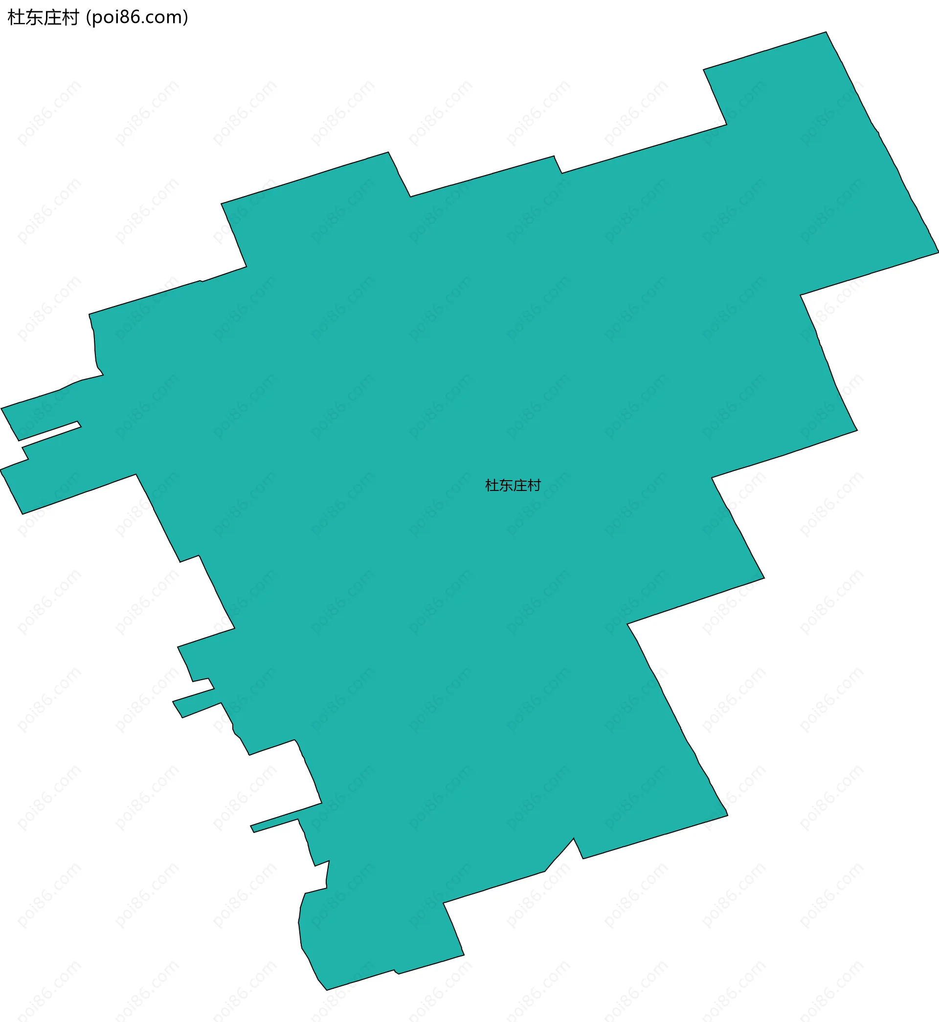 杜东庄村边界地图