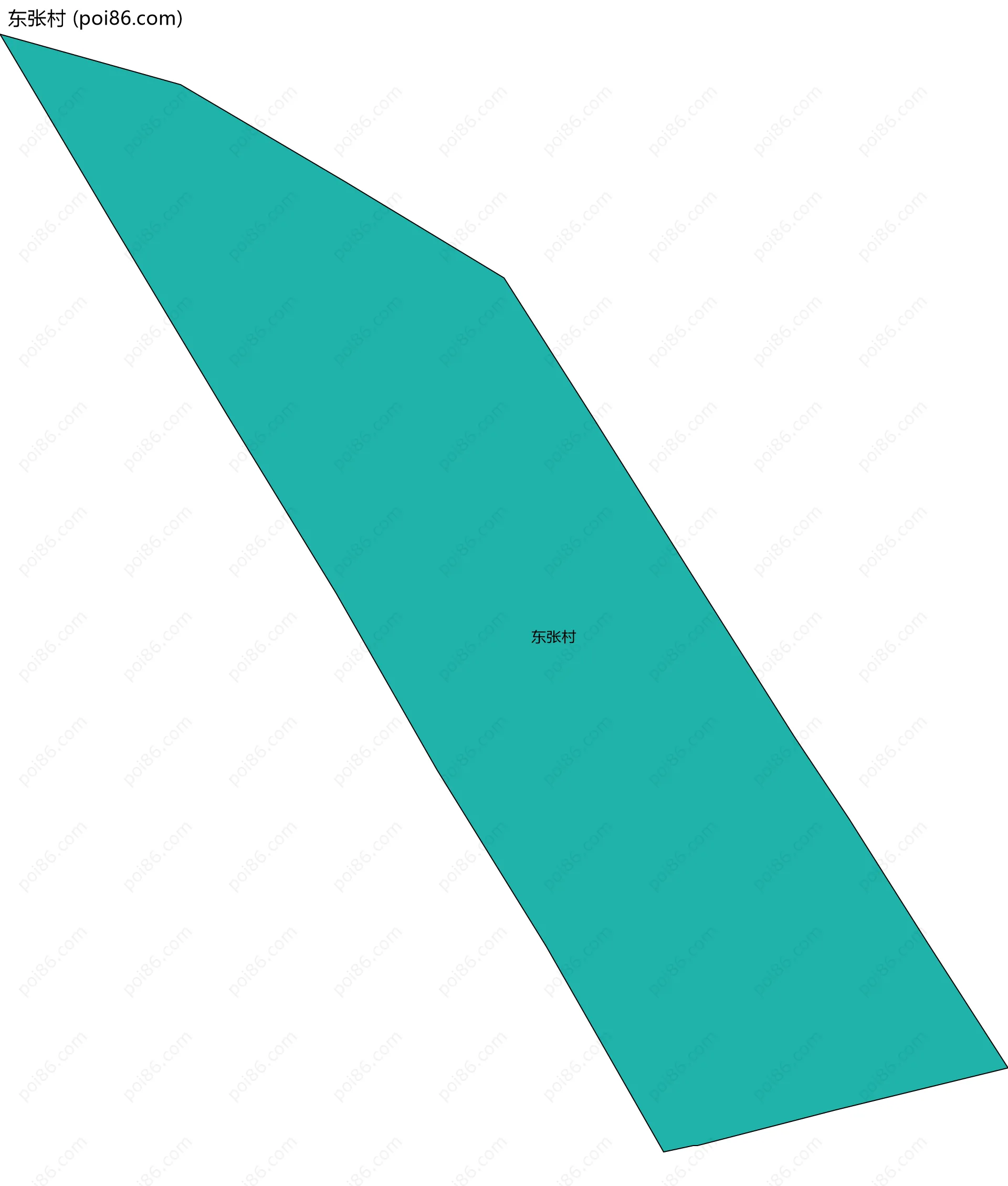 东张村边界地图