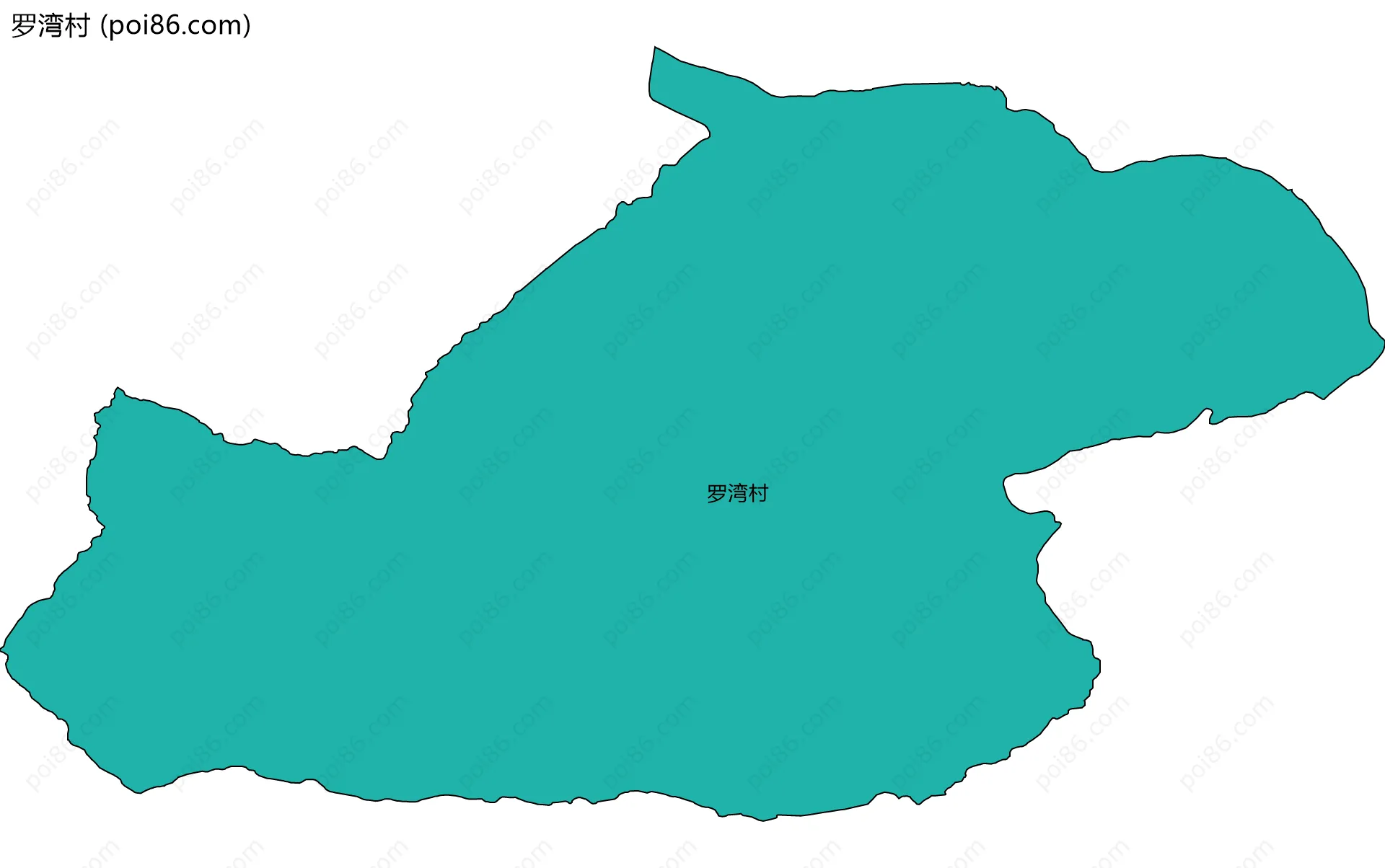 罗湾村边界地图