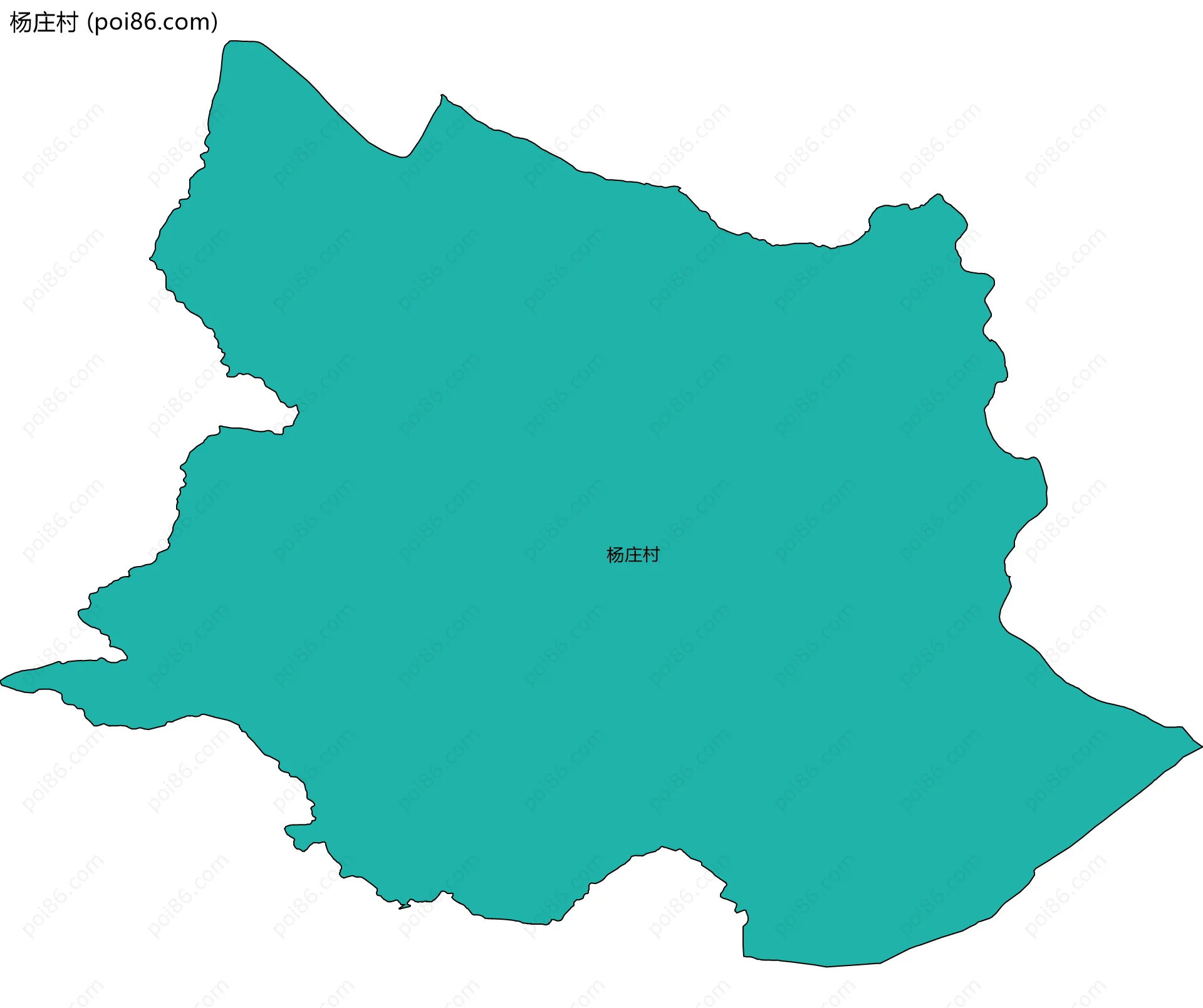 杨庄村边界地图