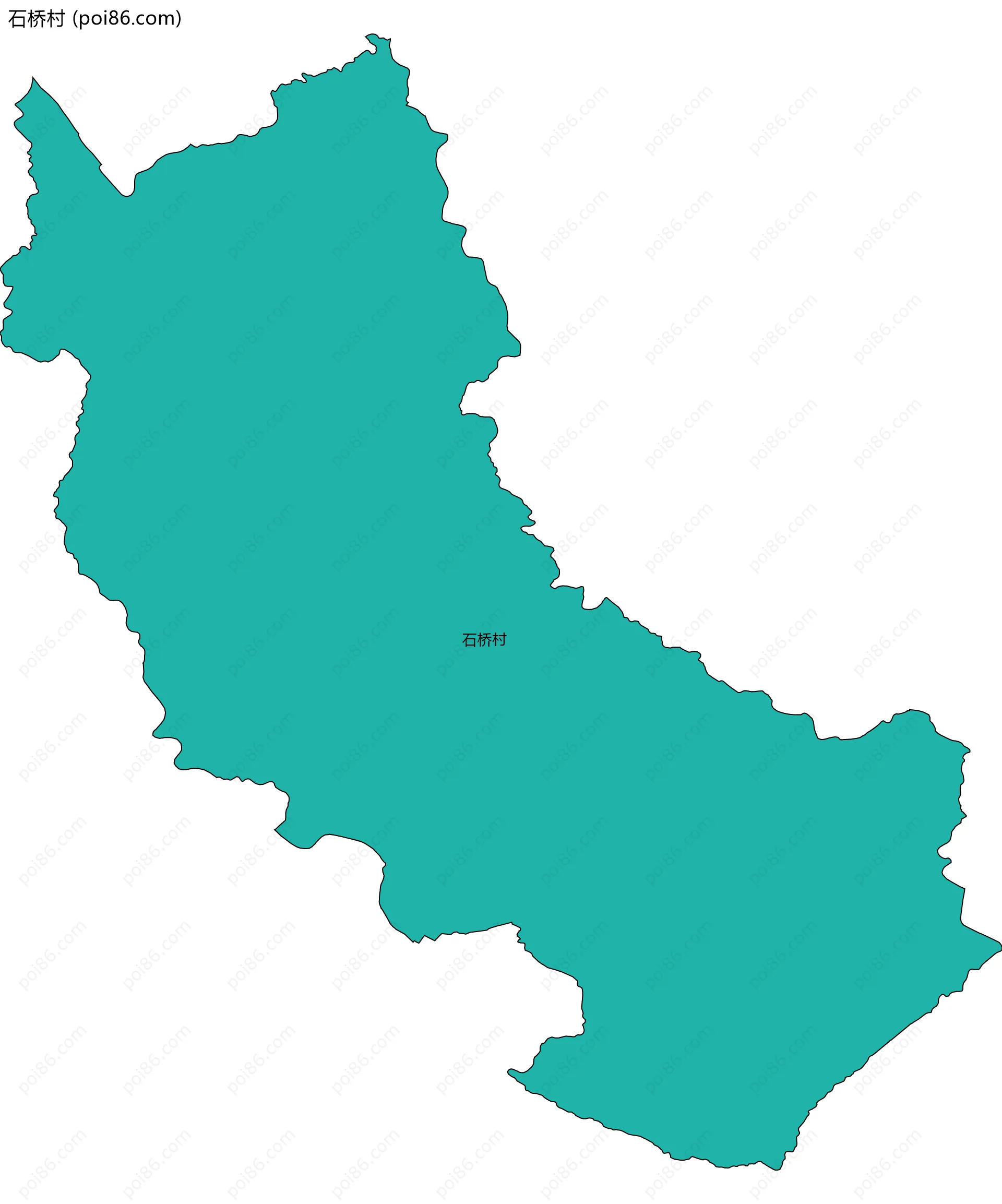 石桥村边界地图