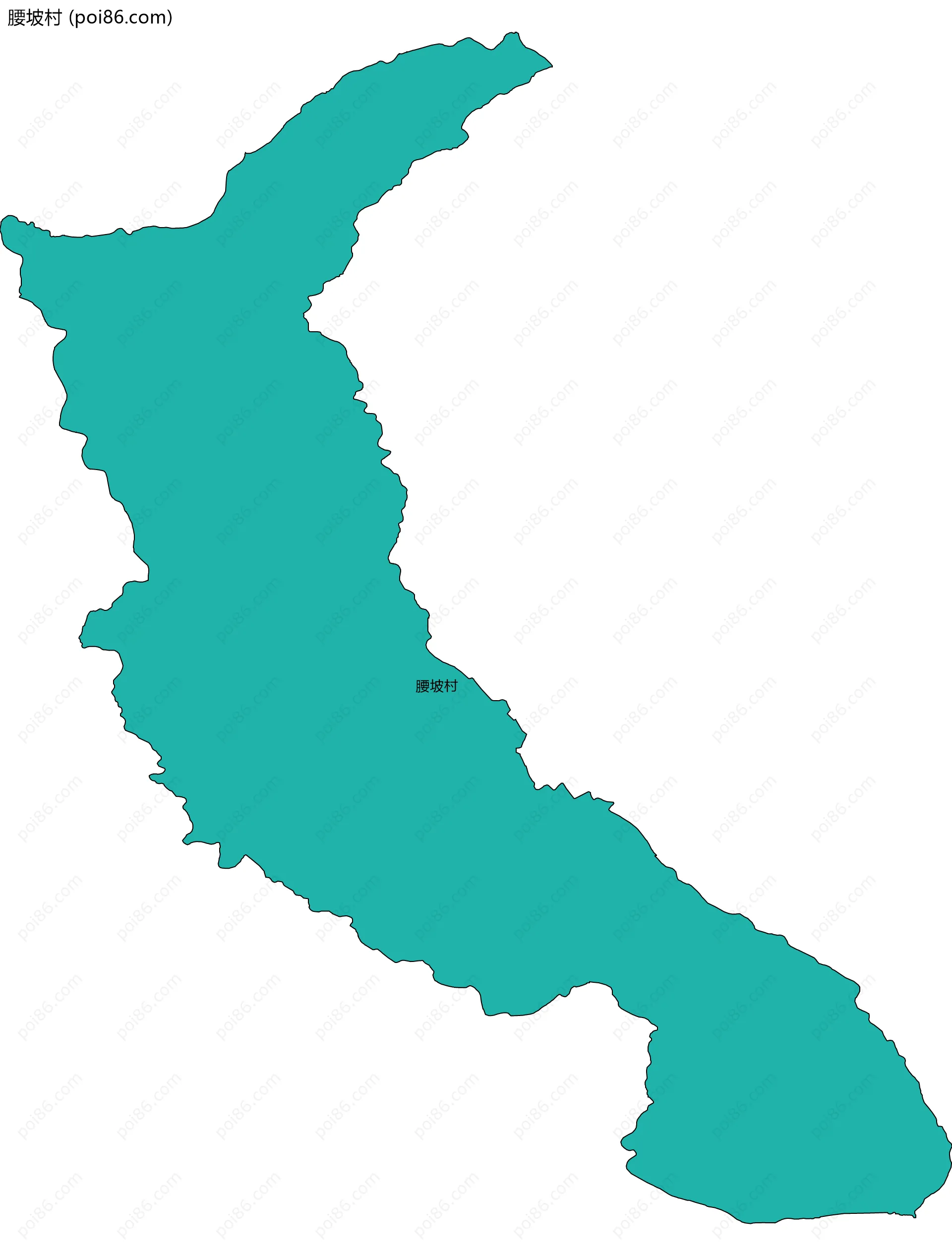 腰坡村边界地图