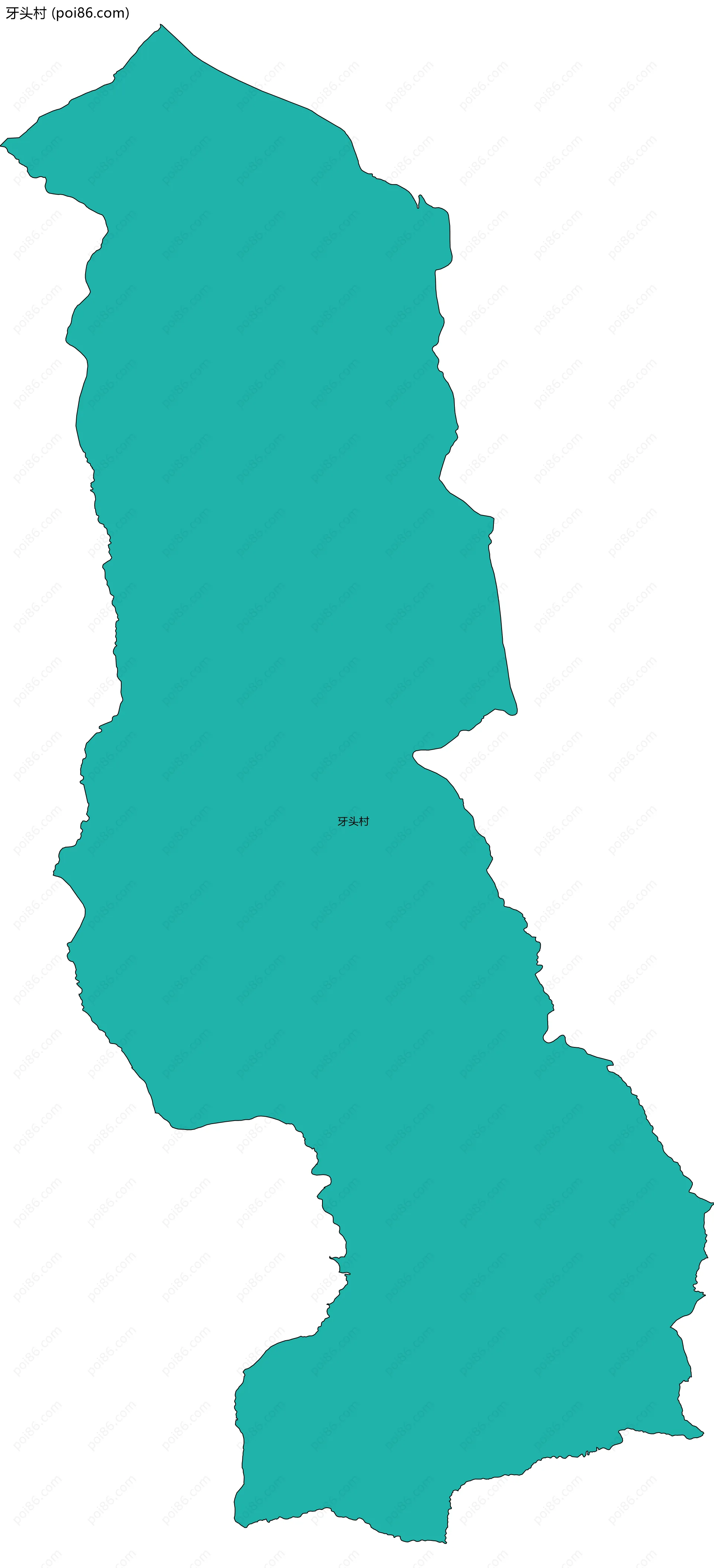 牙头村边界地图