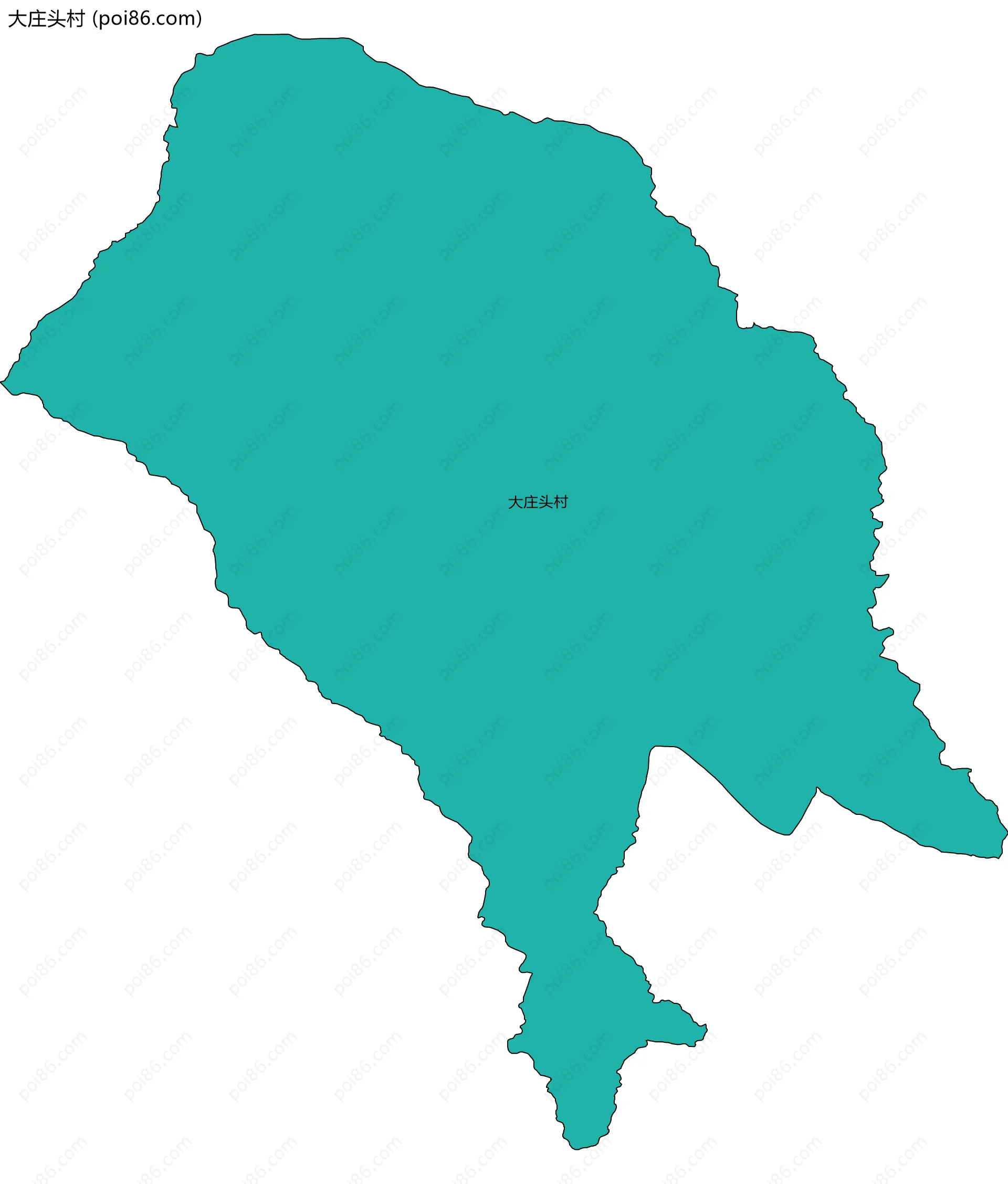 大庄头村边界地图