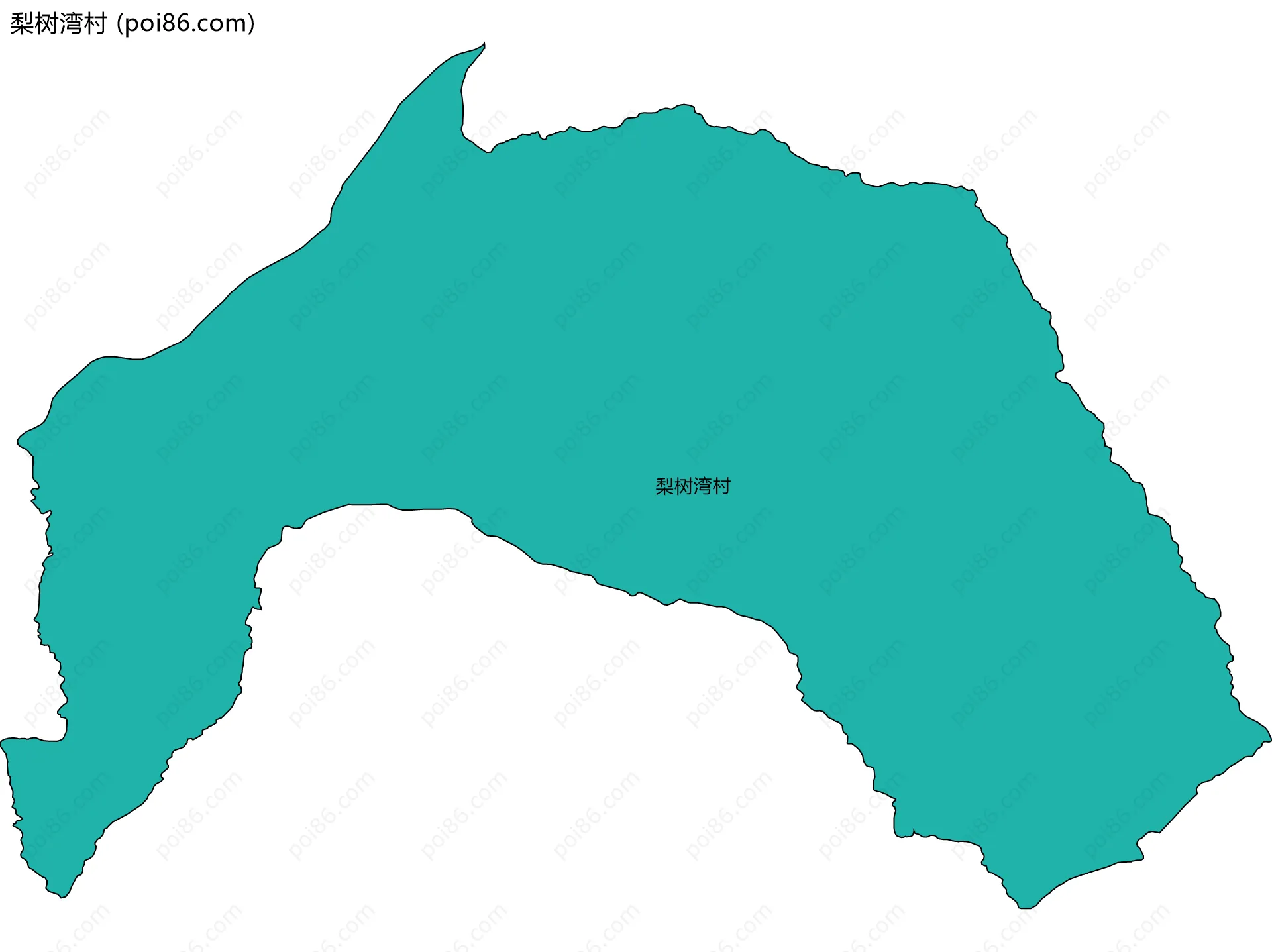 梨树湾村边界地图