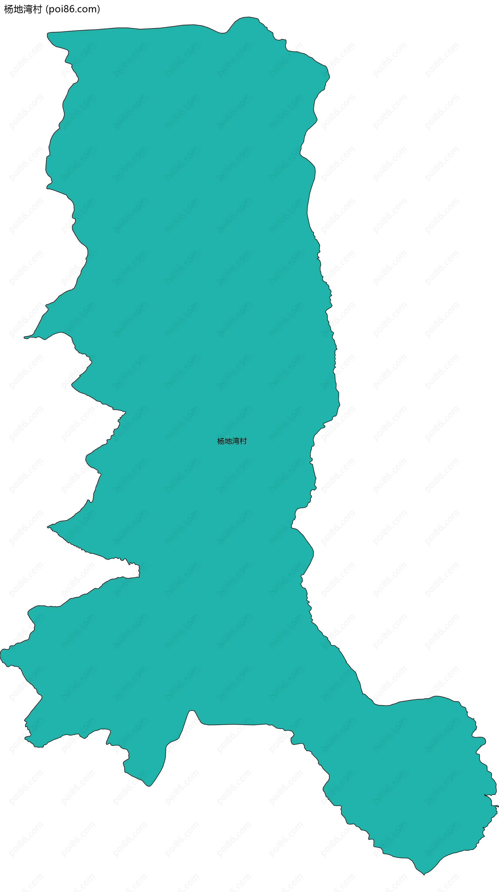 杨地湾村边界地图