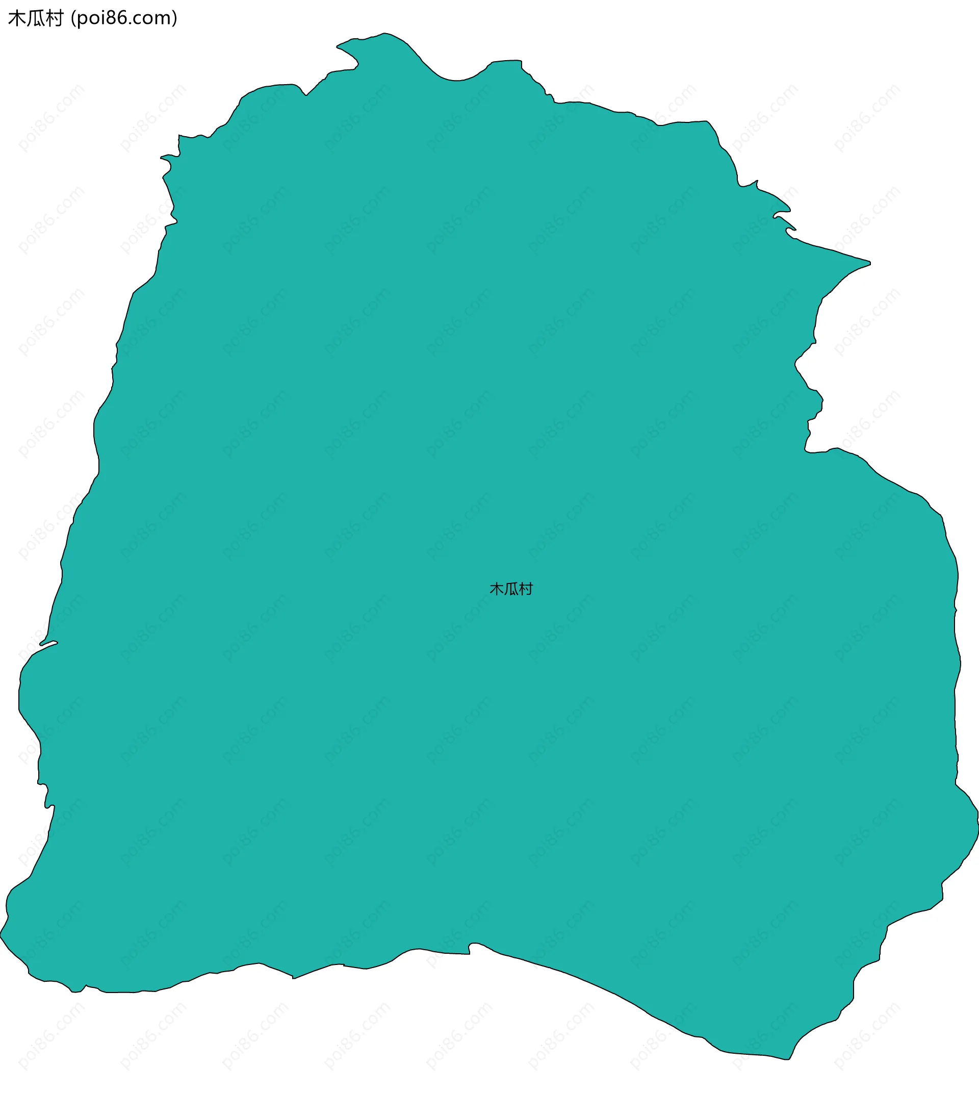 木瓜村边界地图