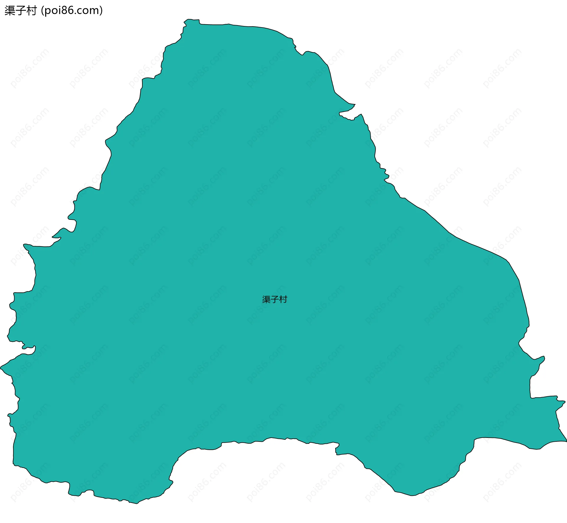 渠子村边界地图