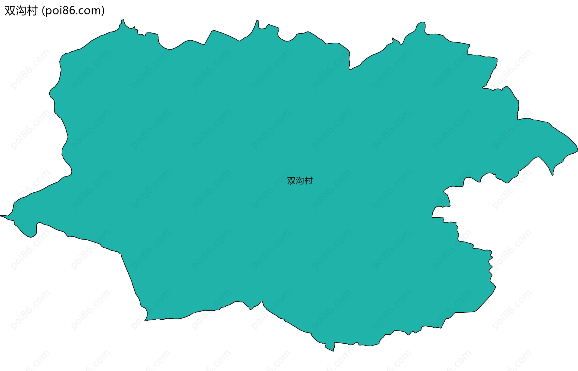 双沟村边界地图