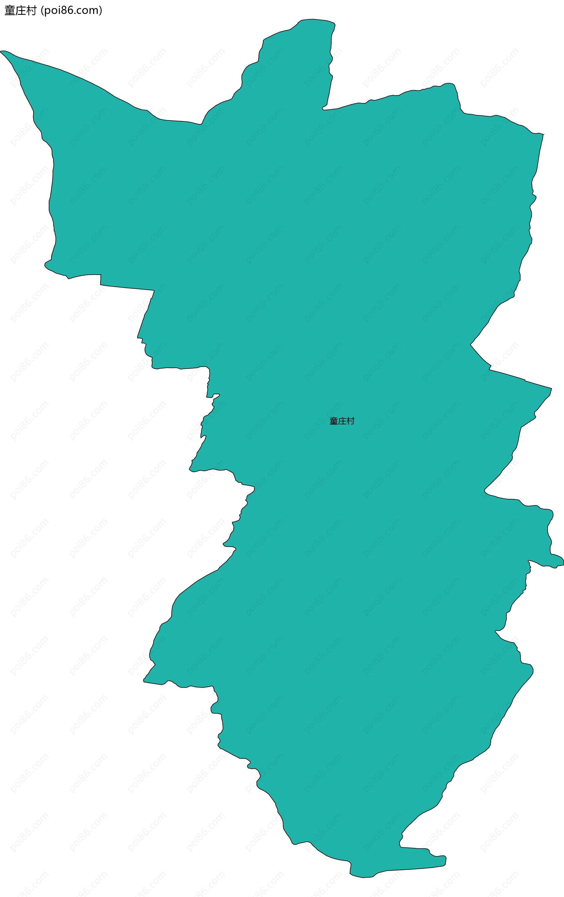 童庄村边界地图