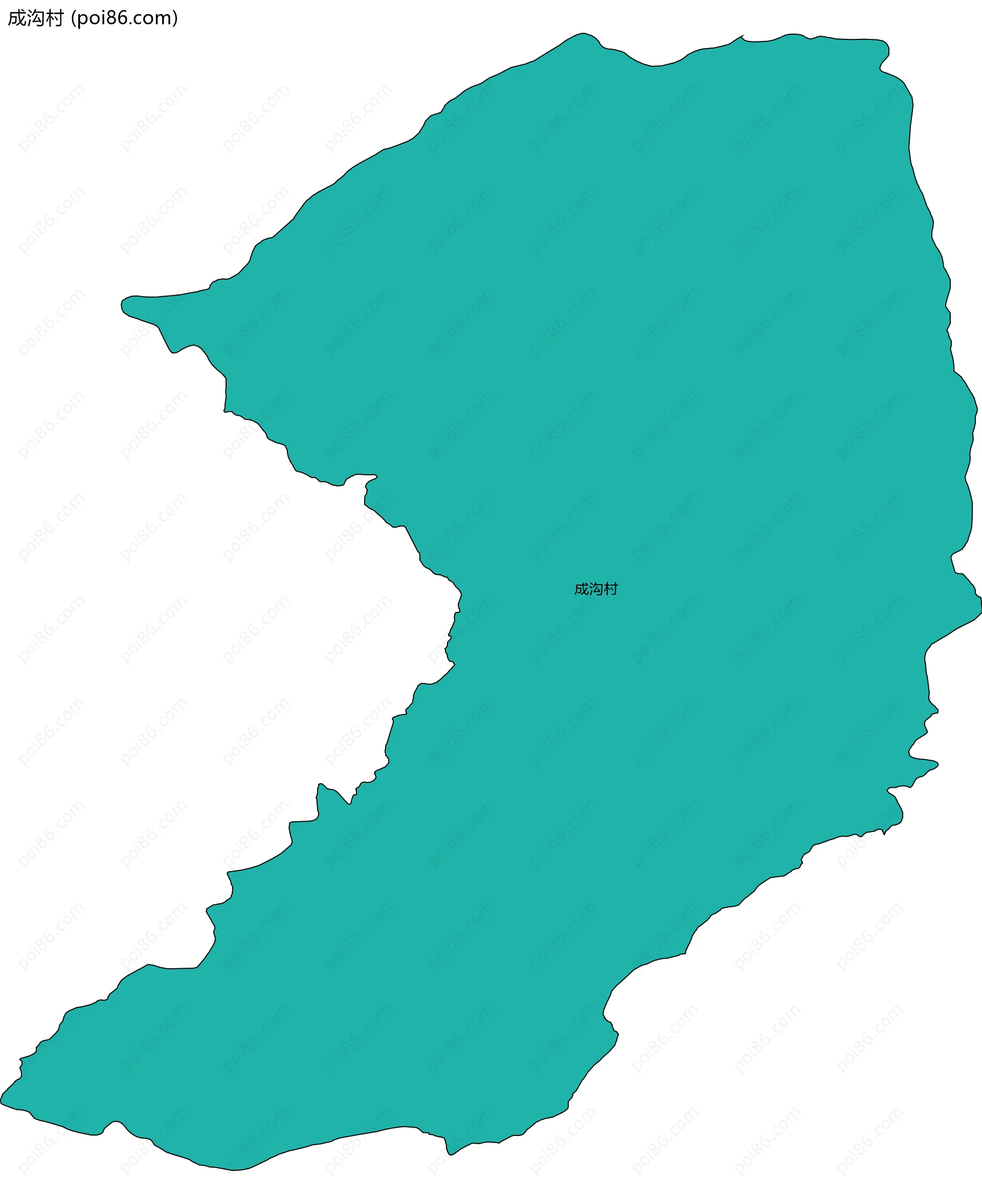 成沟村边界地图