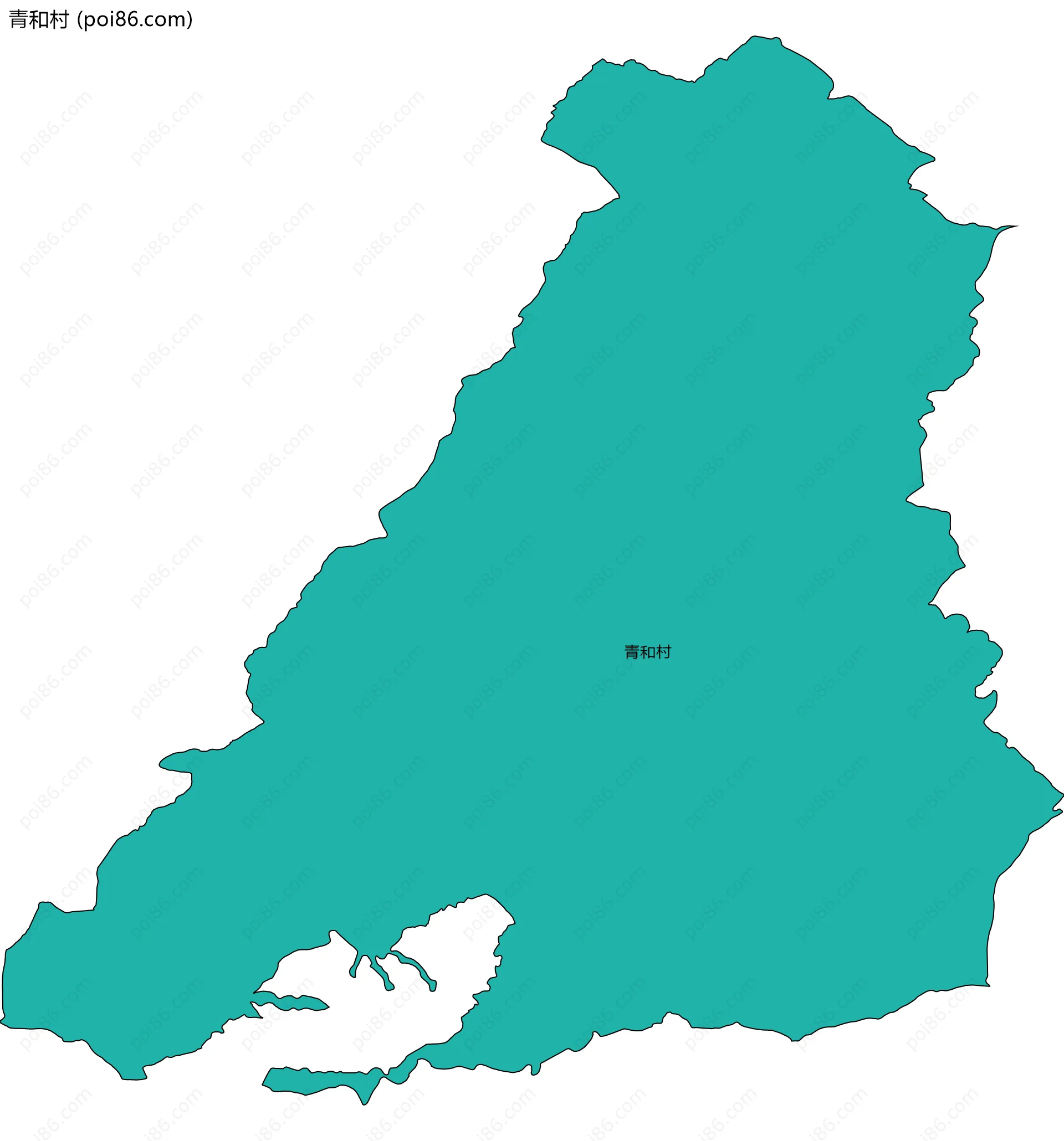 青和村边界地图