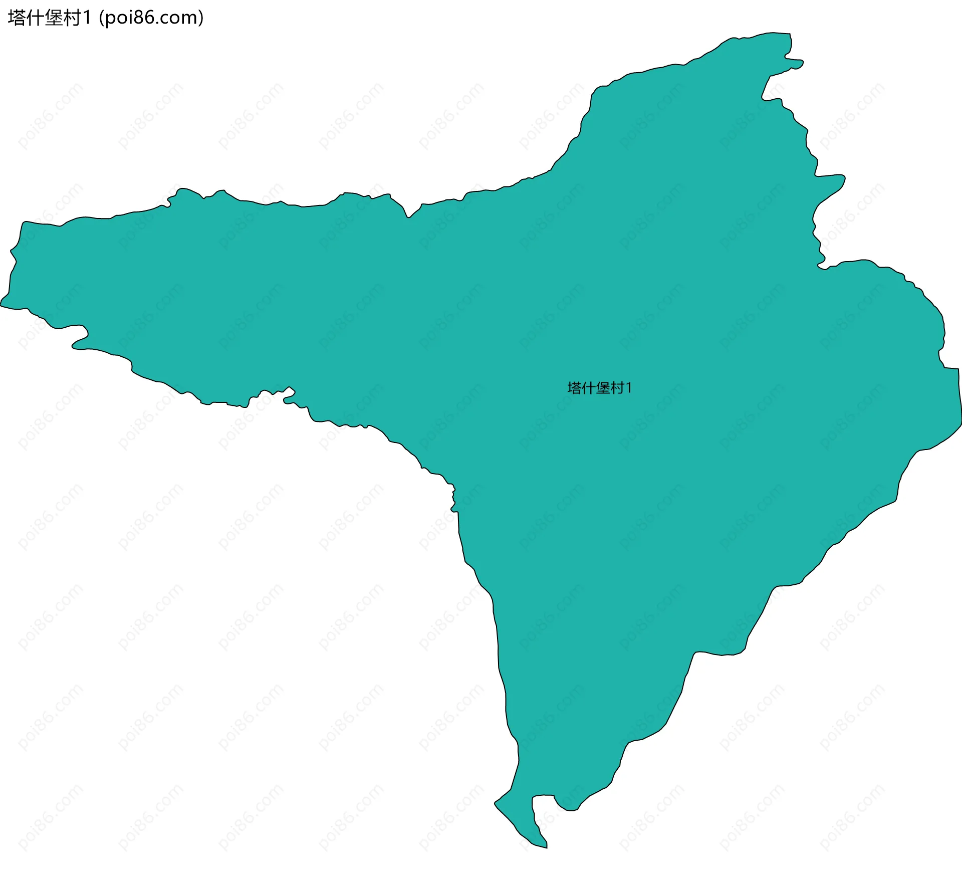 塔什堡村1边界地图