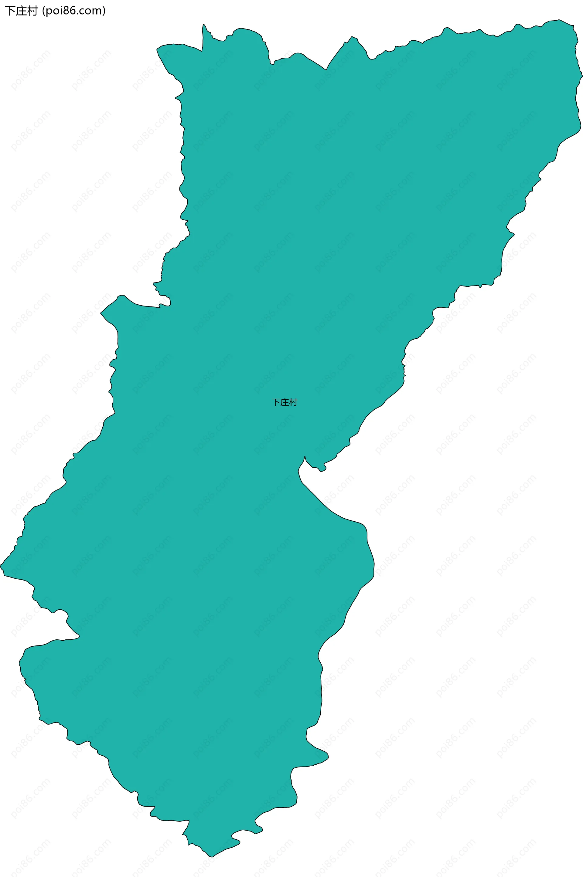 下庄村边界地图