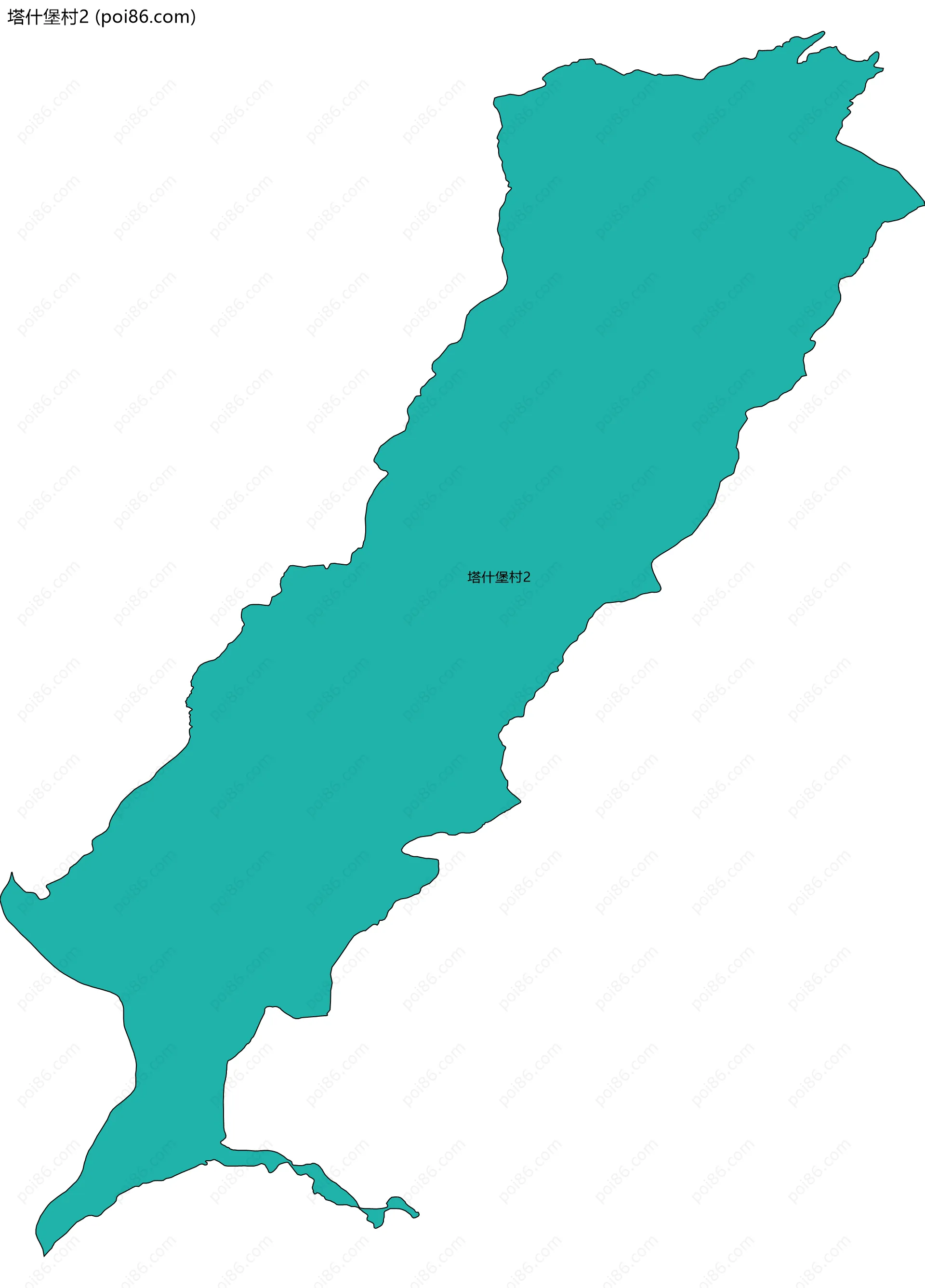 塔什堡村2边界地图