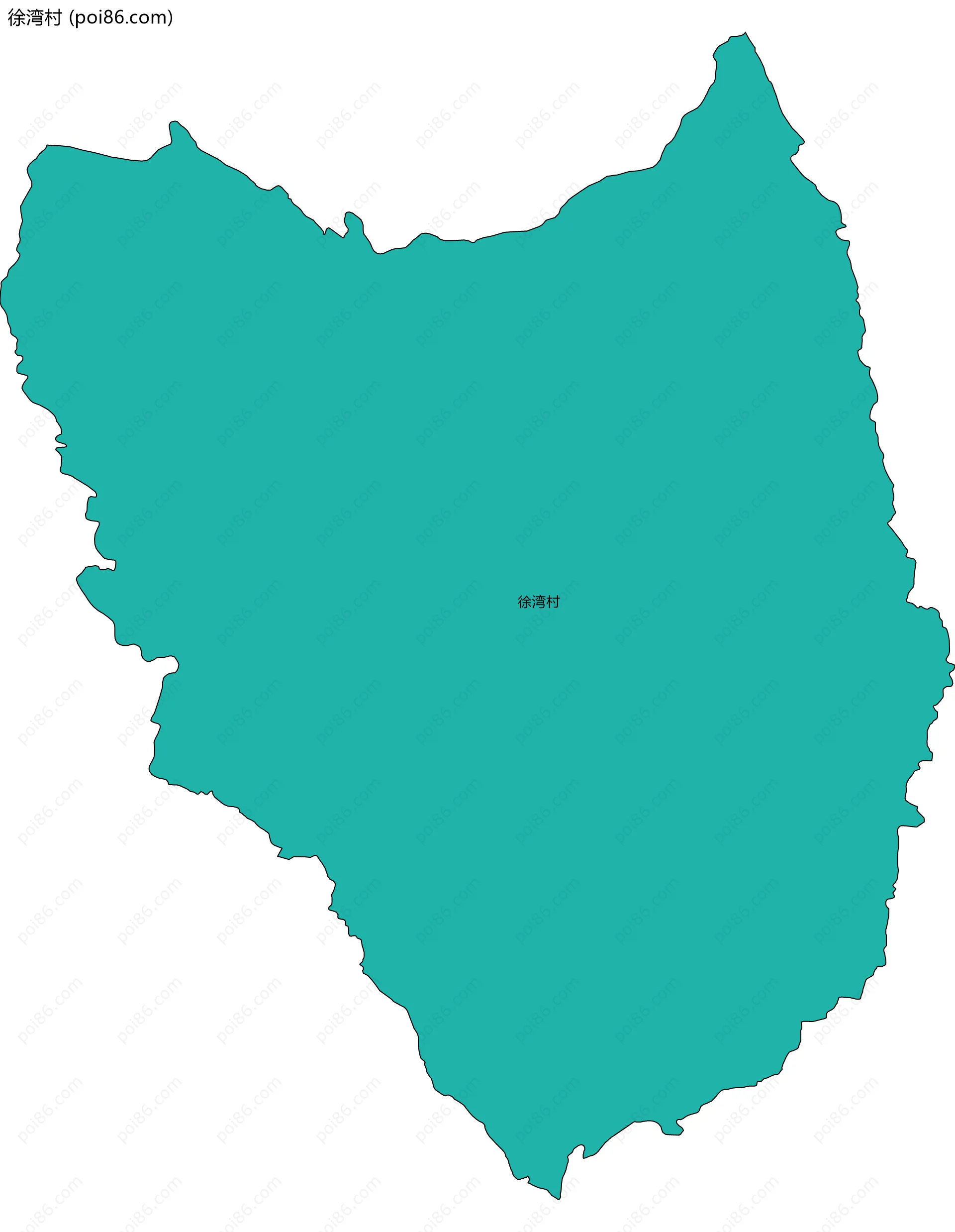 徐湾村边界地图