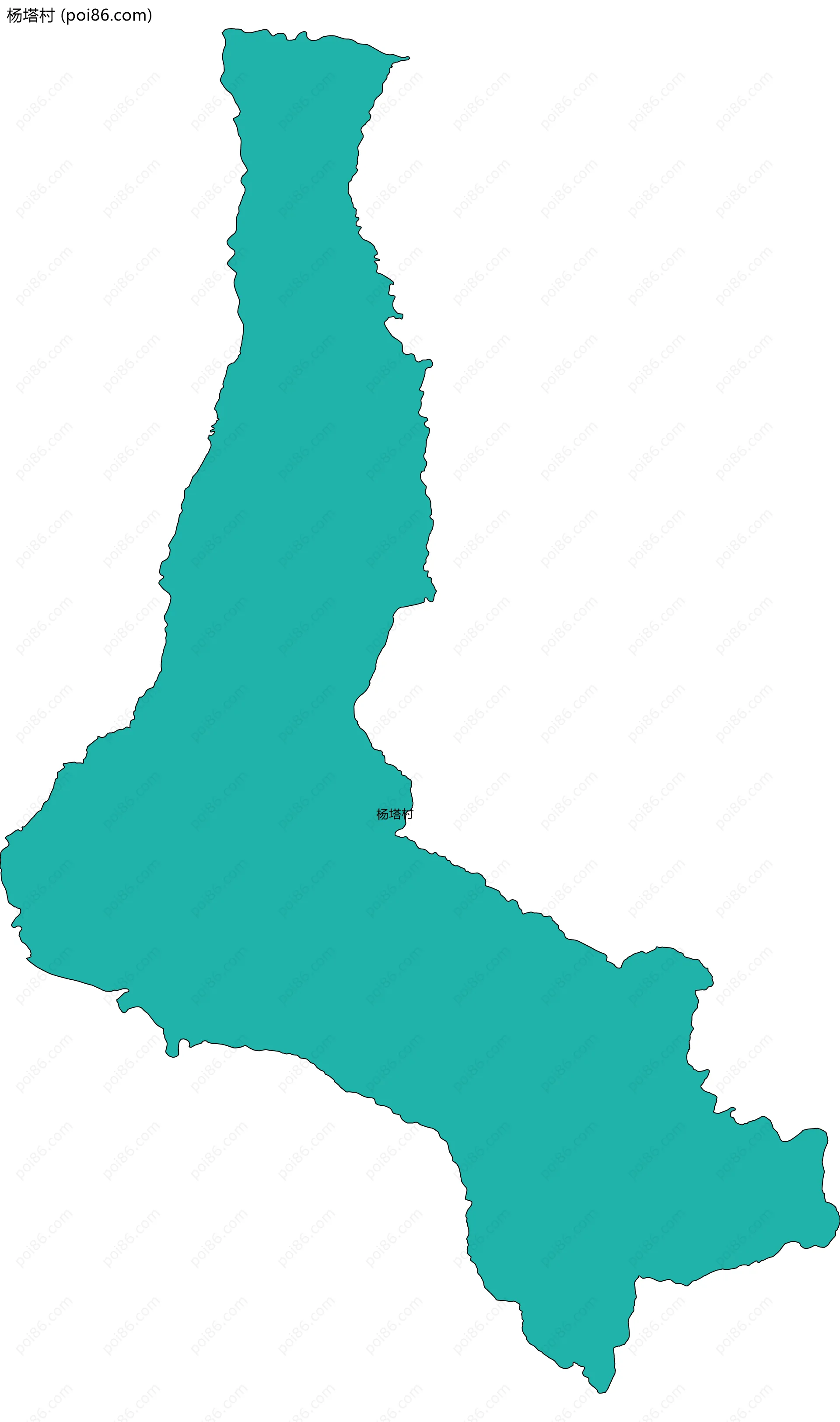 杨塔村边界地图