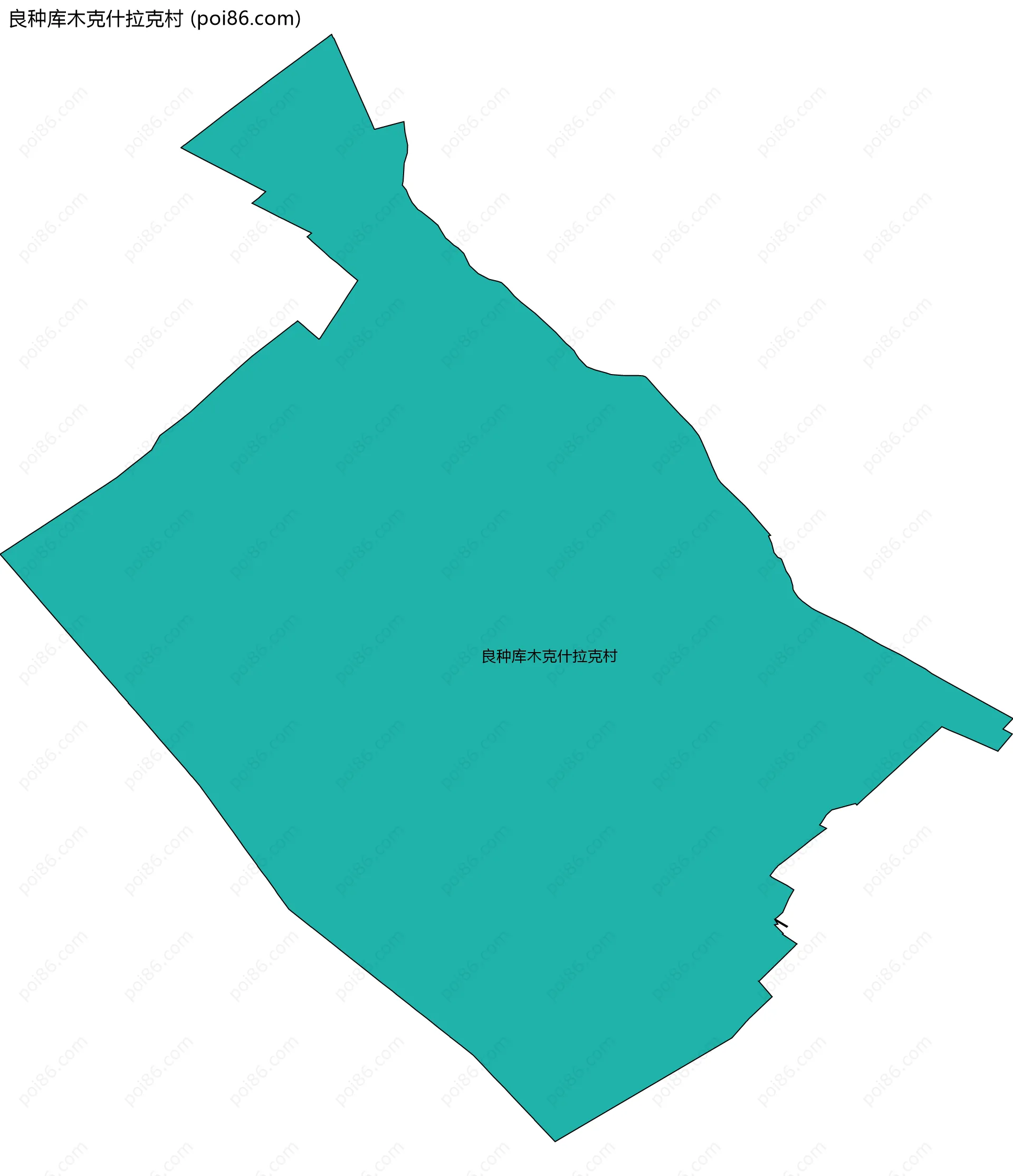 良种库木克什拉克村边界地图