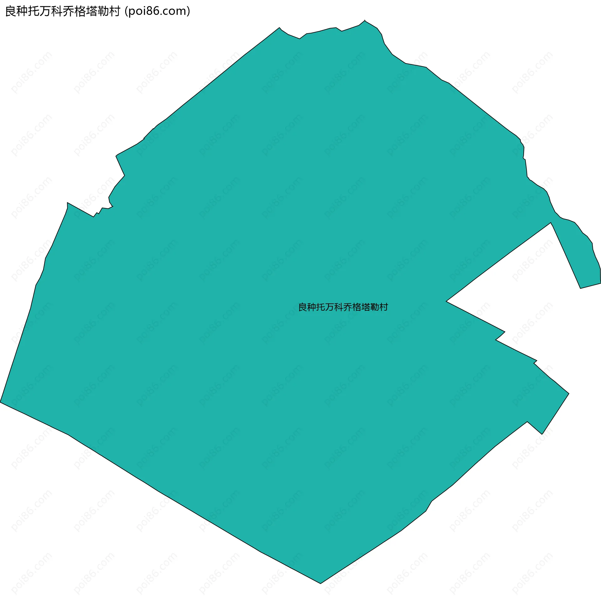 良种托万科乔格塔勒村边界地图