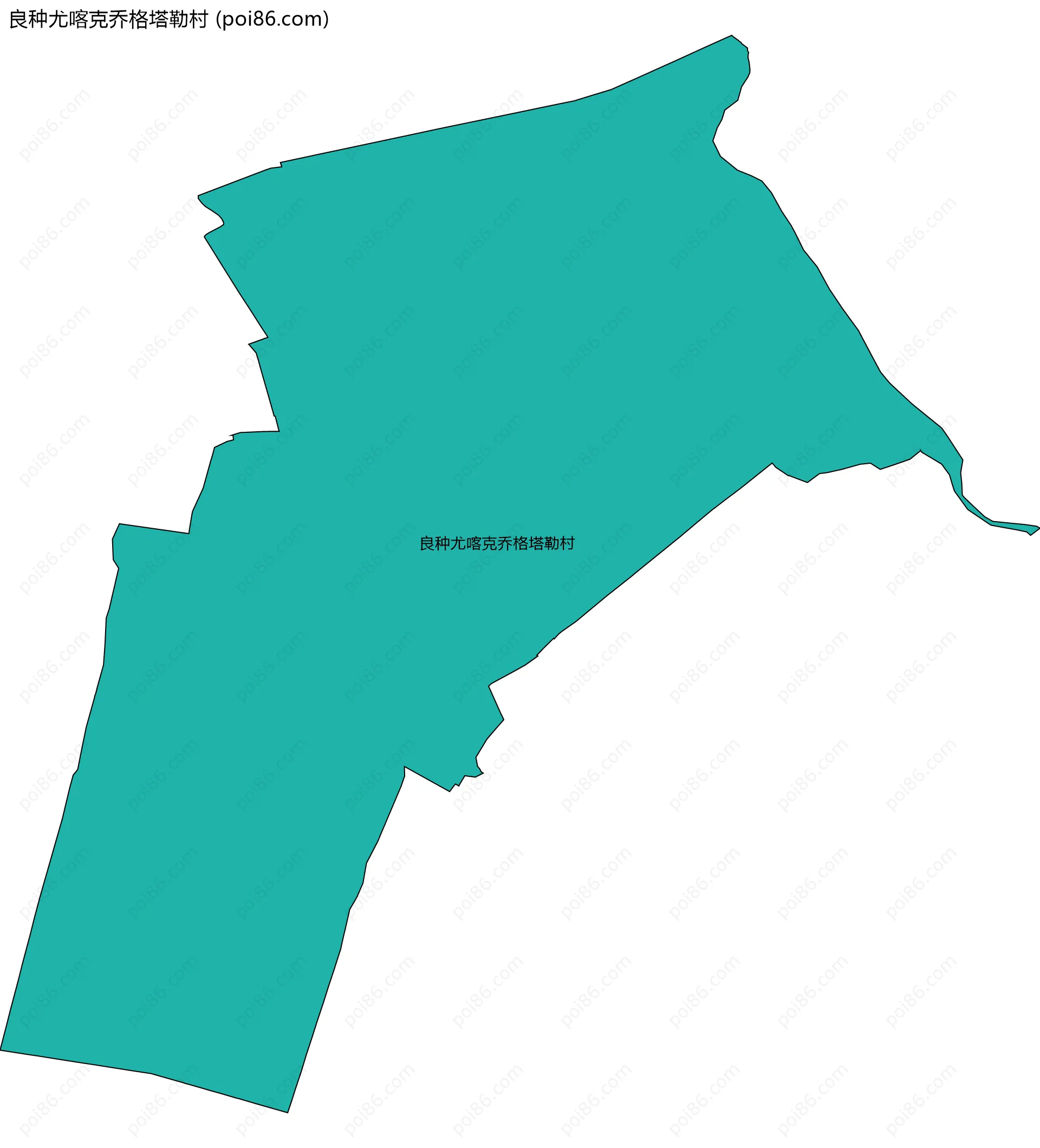 良种尤喀克乔格塔勒村边界地图