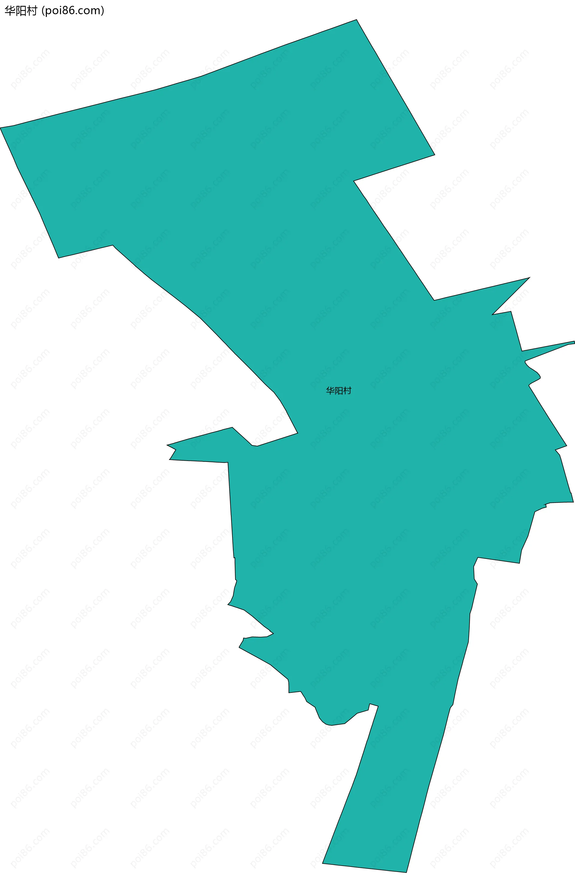 华阳村边界地图