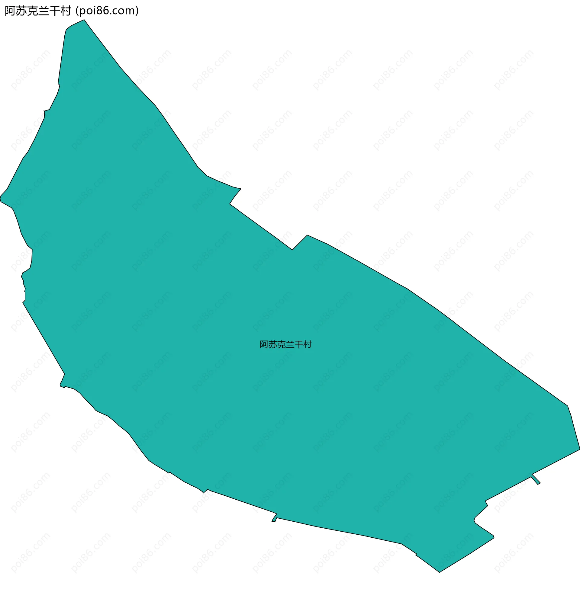 阿苏克兰干村边界地图