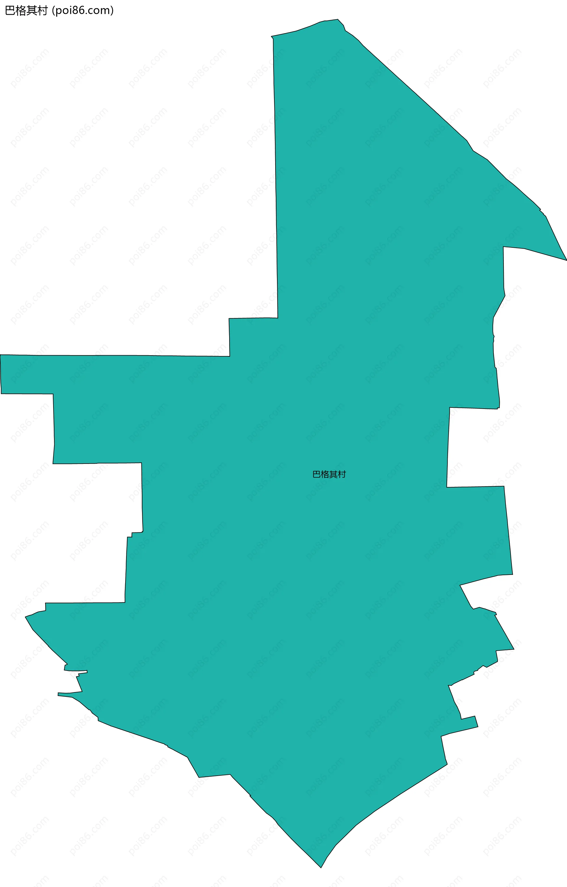 巴格其村边界地图