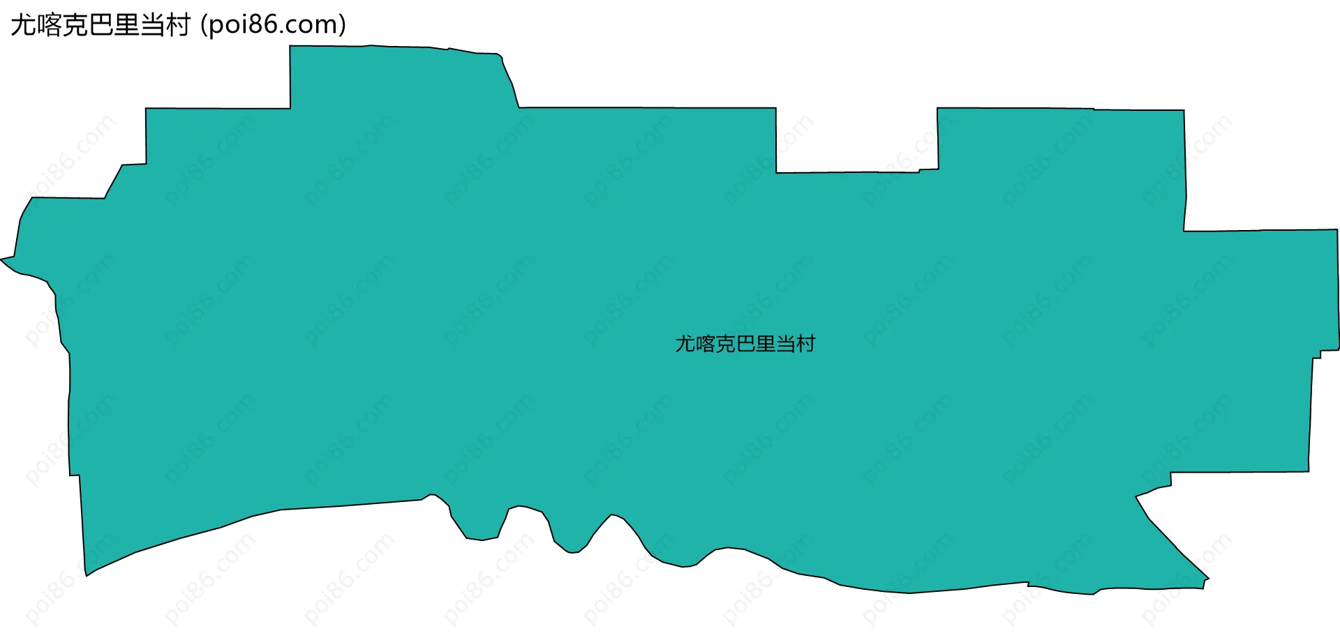 尤喀克巴里当村边界地图