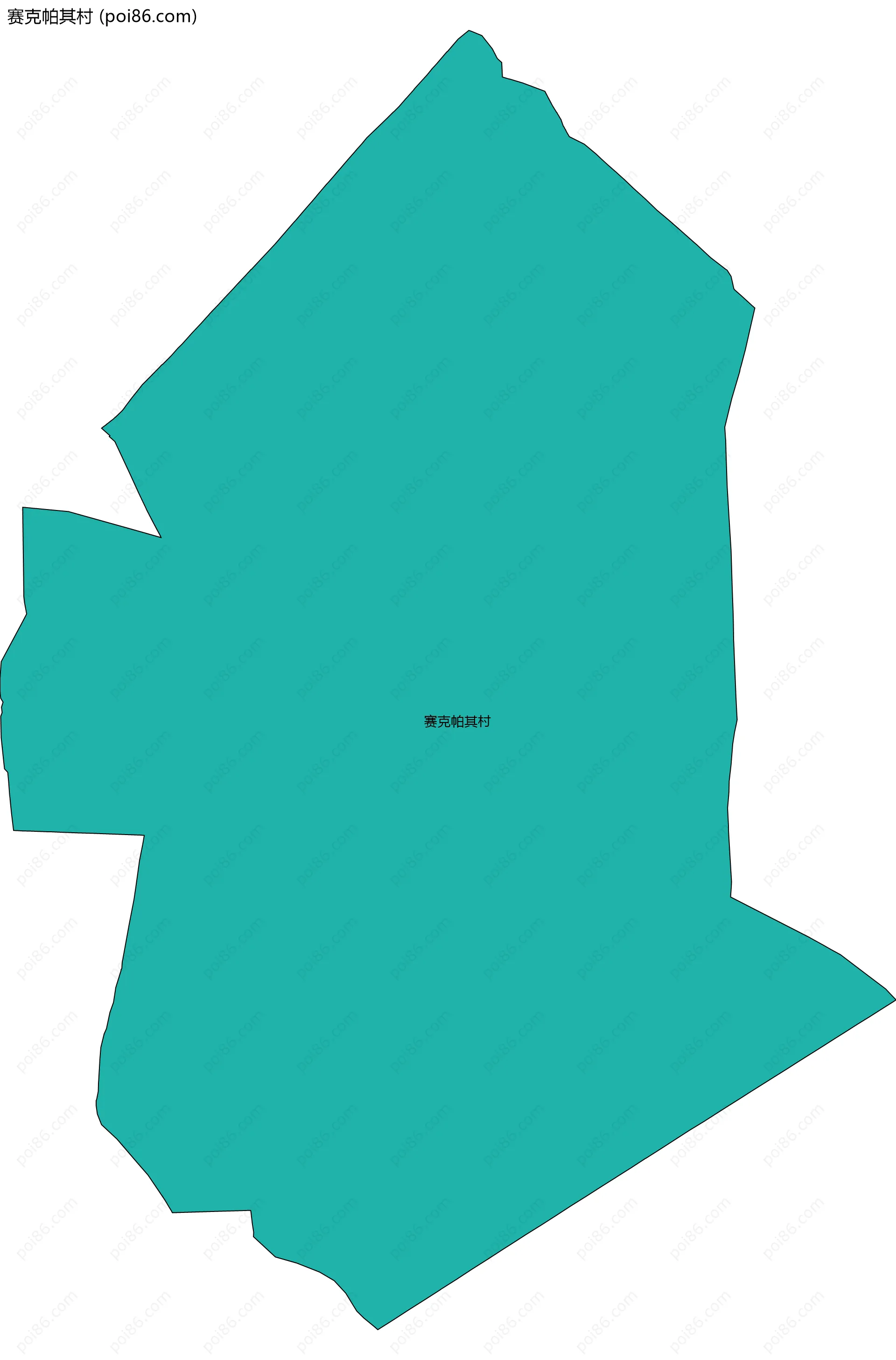 赛克帕其村边界地图