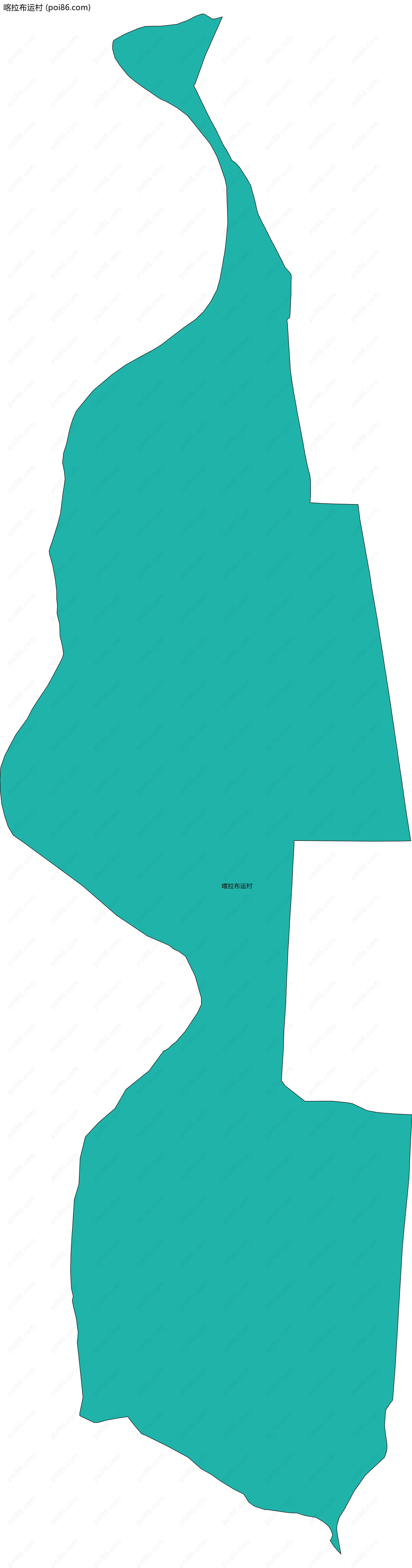 喀拉布运村边界地图