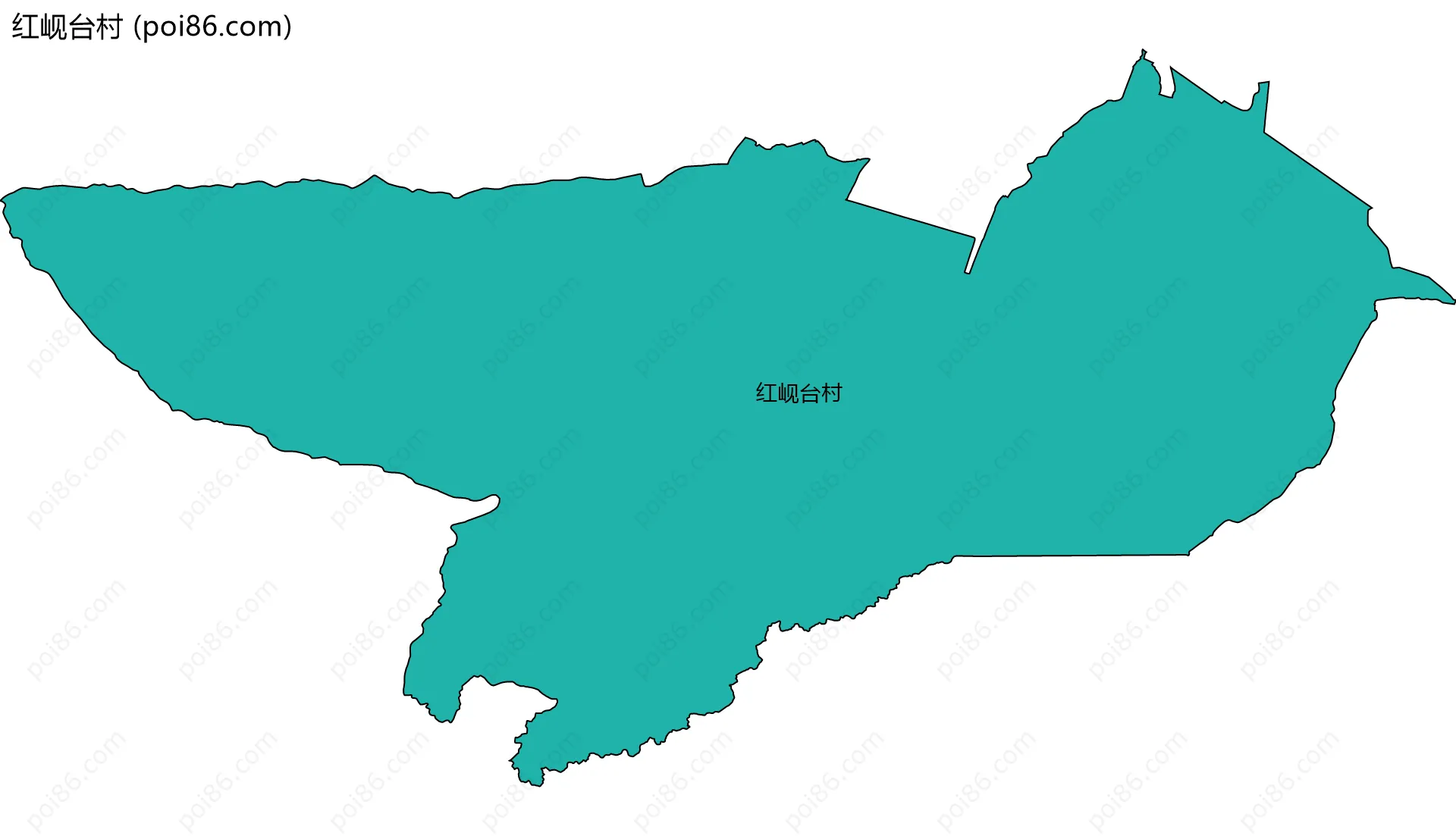 红岘台村边界地图