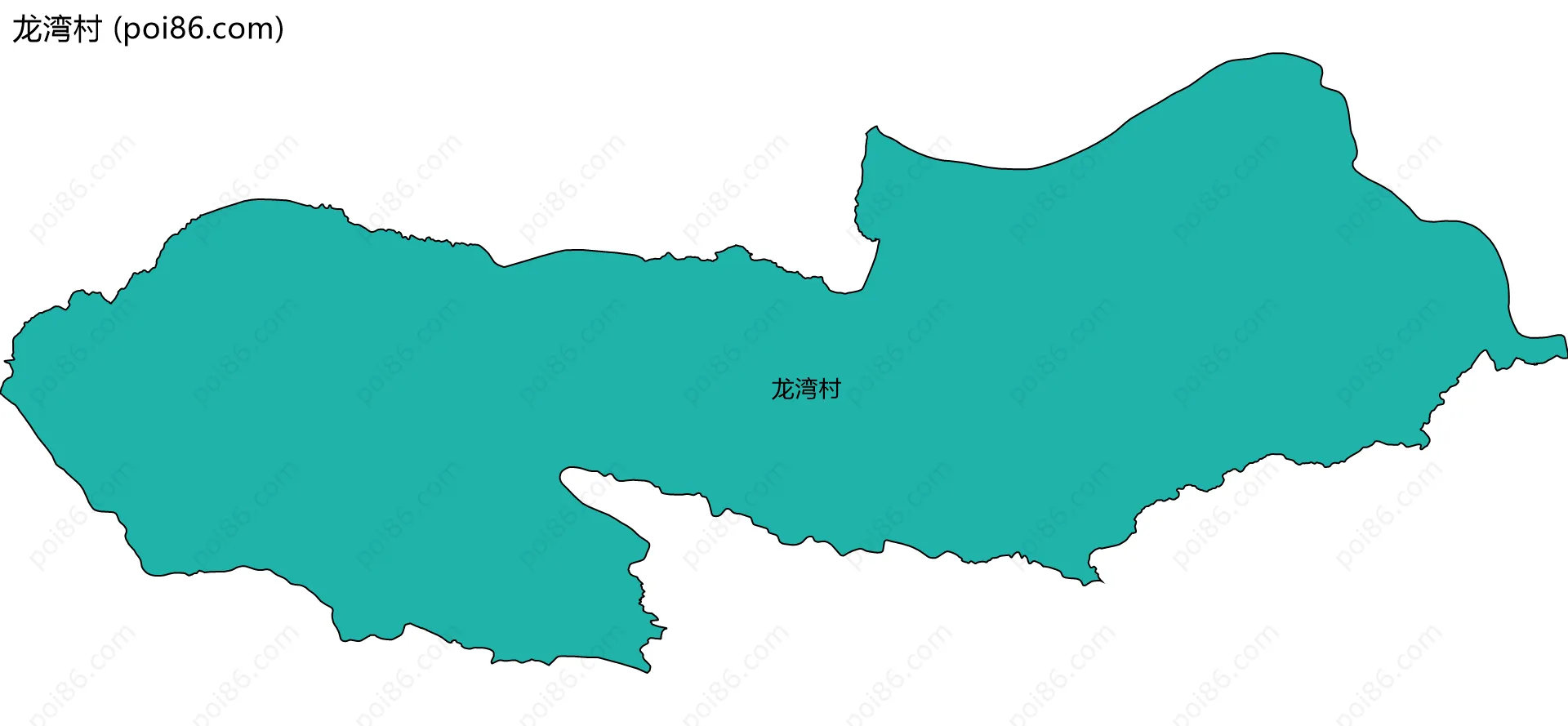 龙湾村边界地图