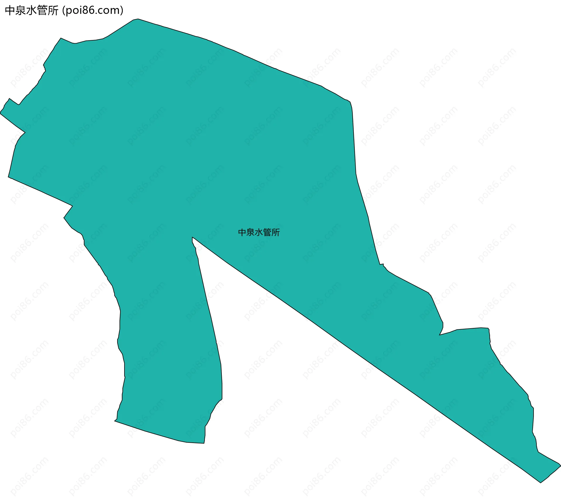 中泉水管所边界地图