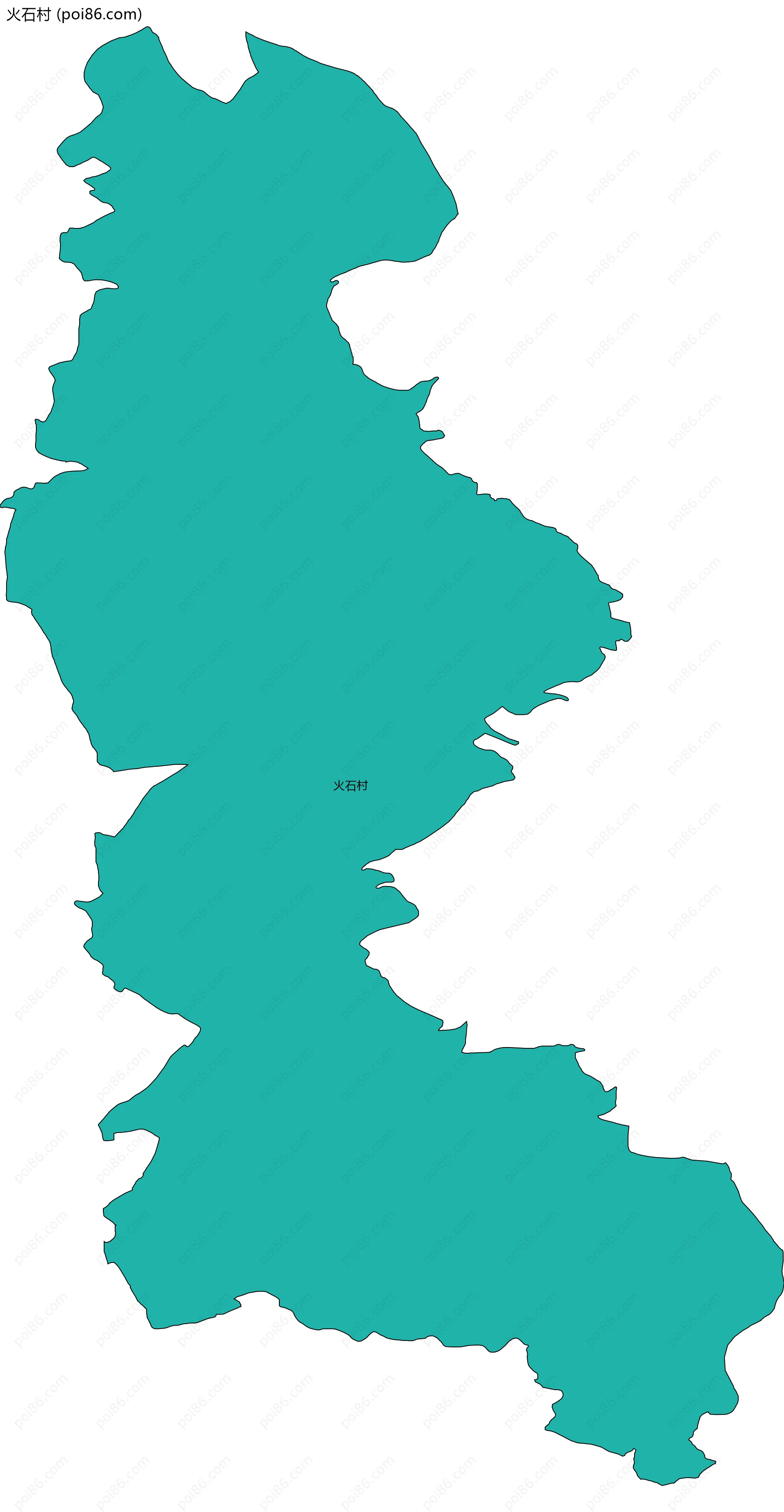火石村边界地图