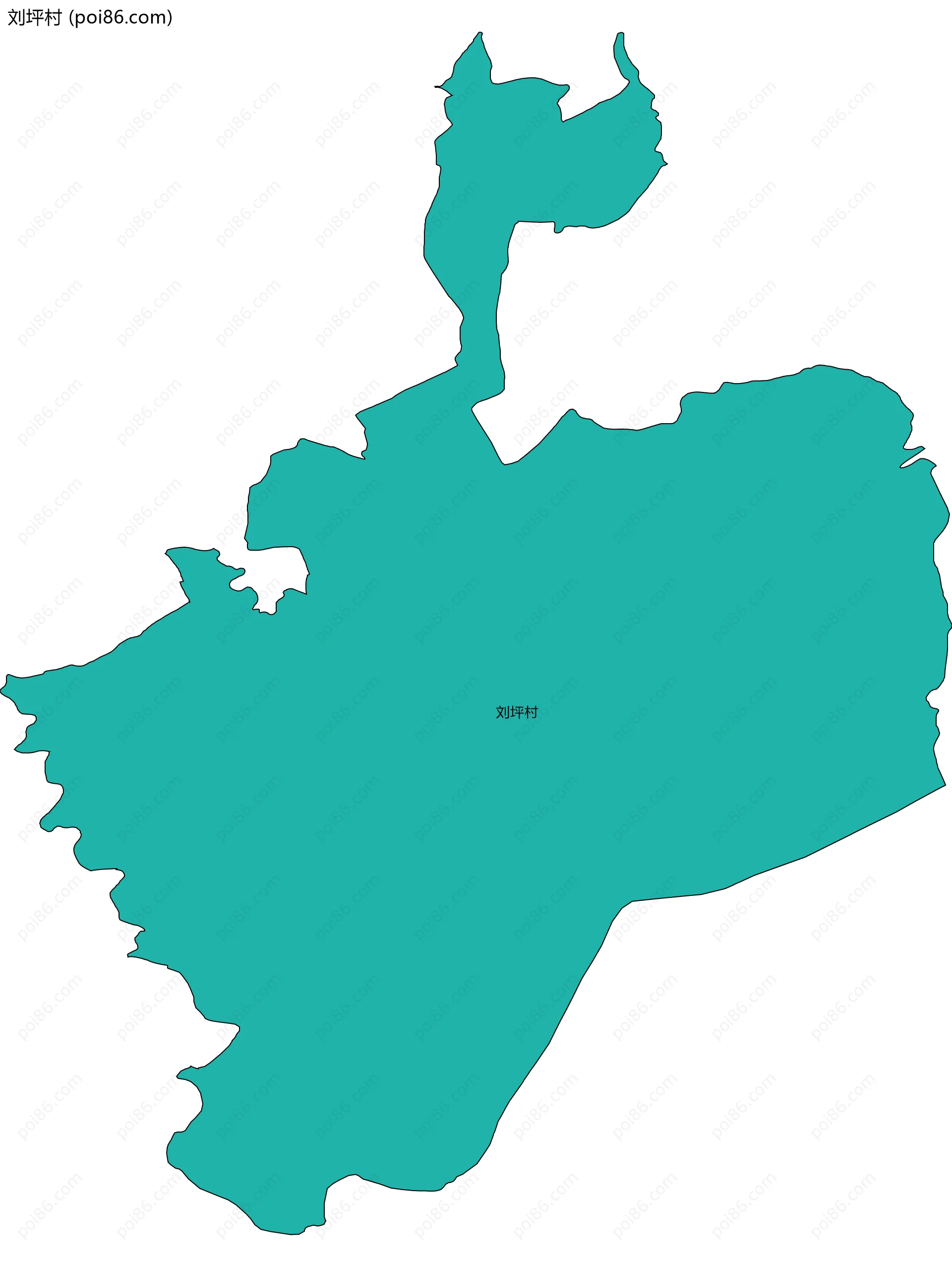 刘坪村边界地图