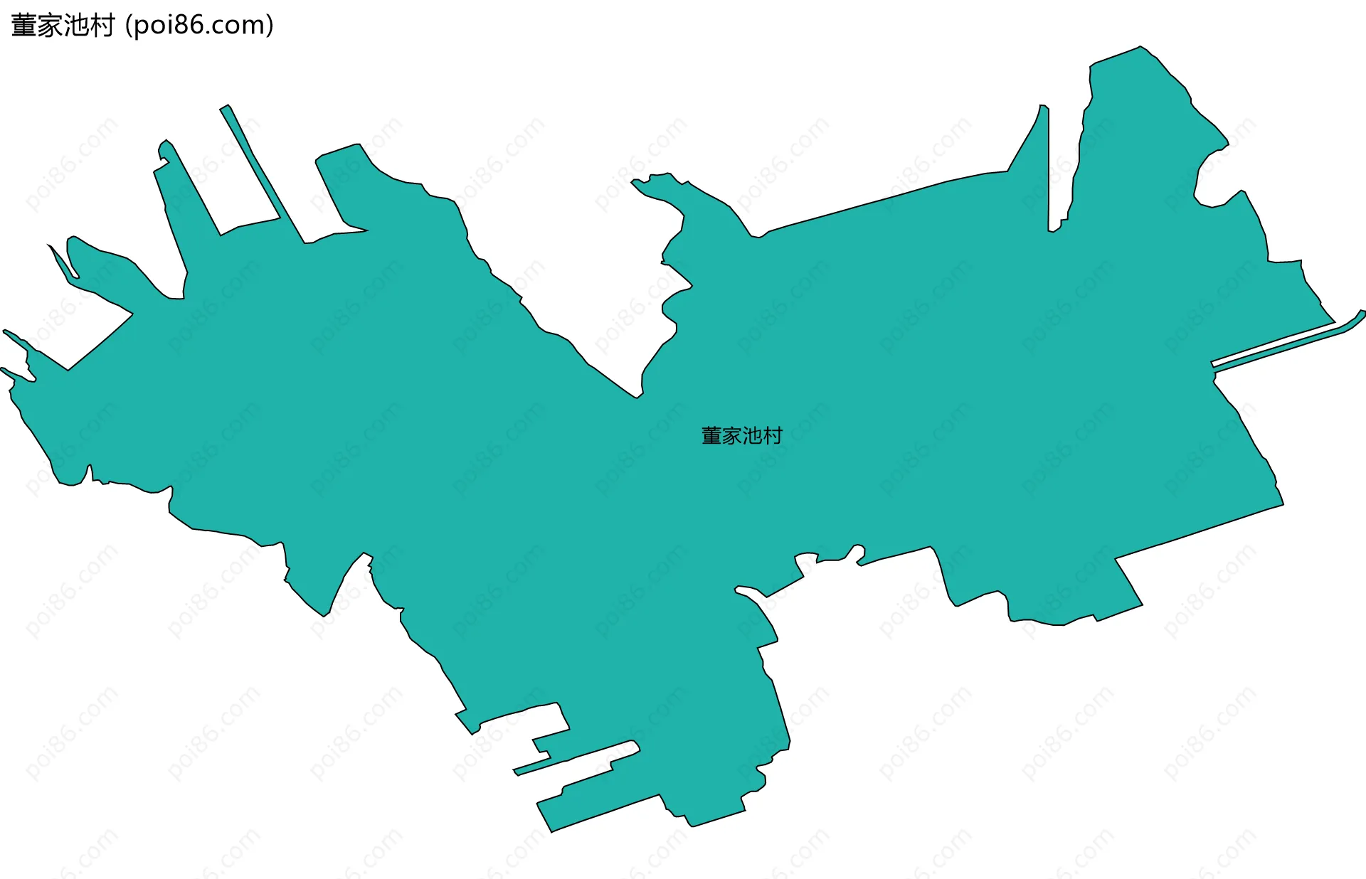 董家池村边界地图