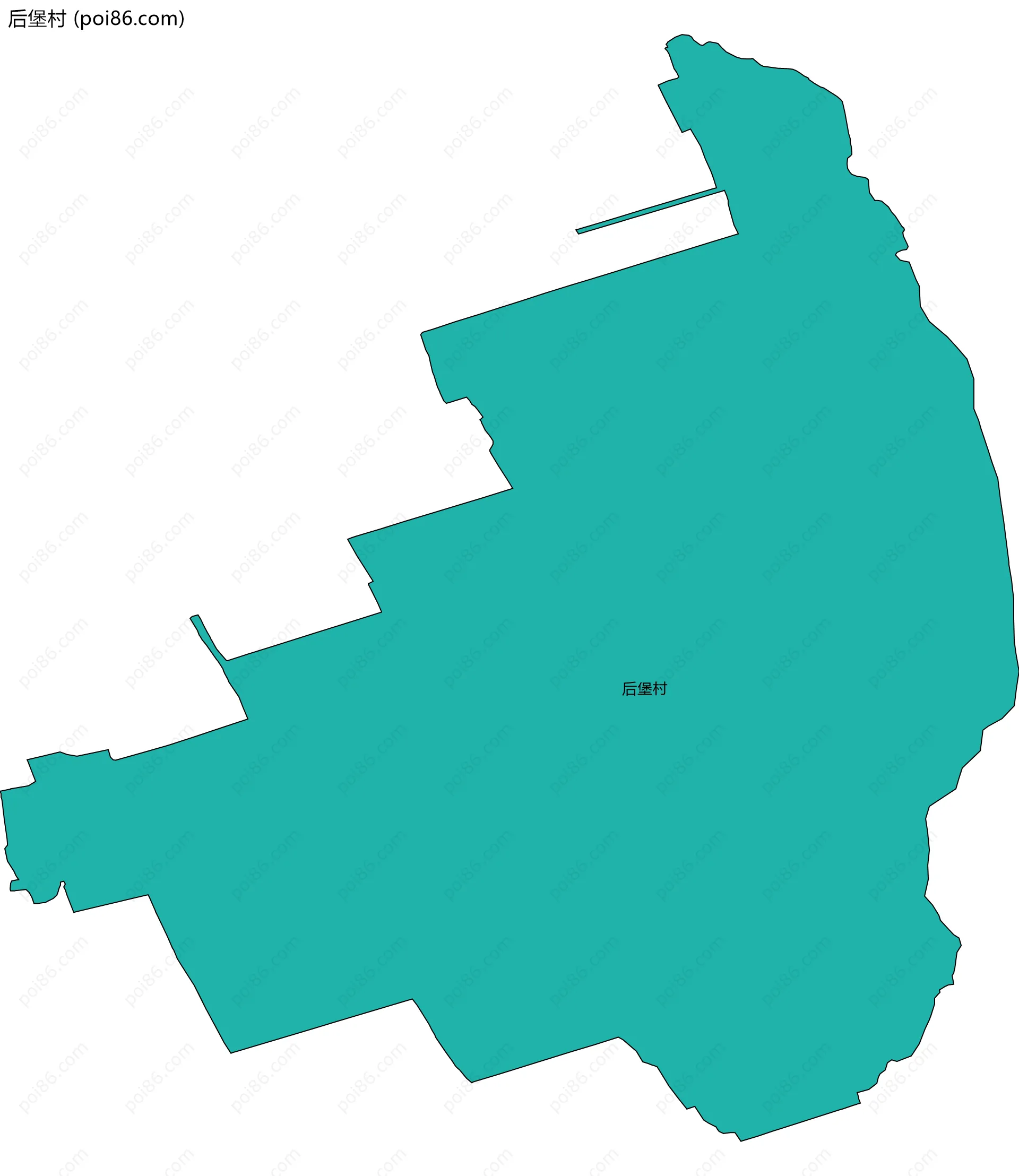 后堡村边界地图