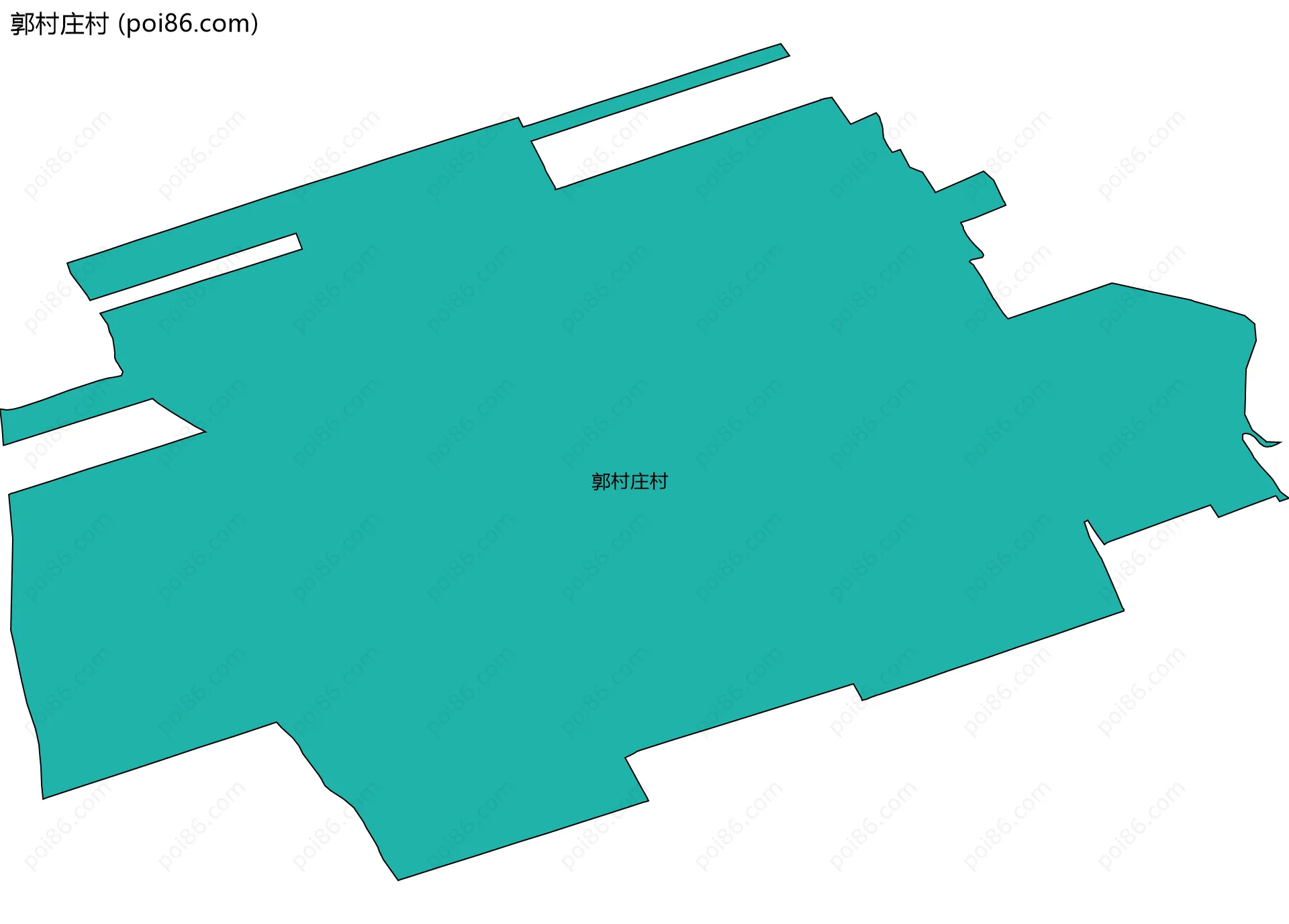 郭村庄村边界地图