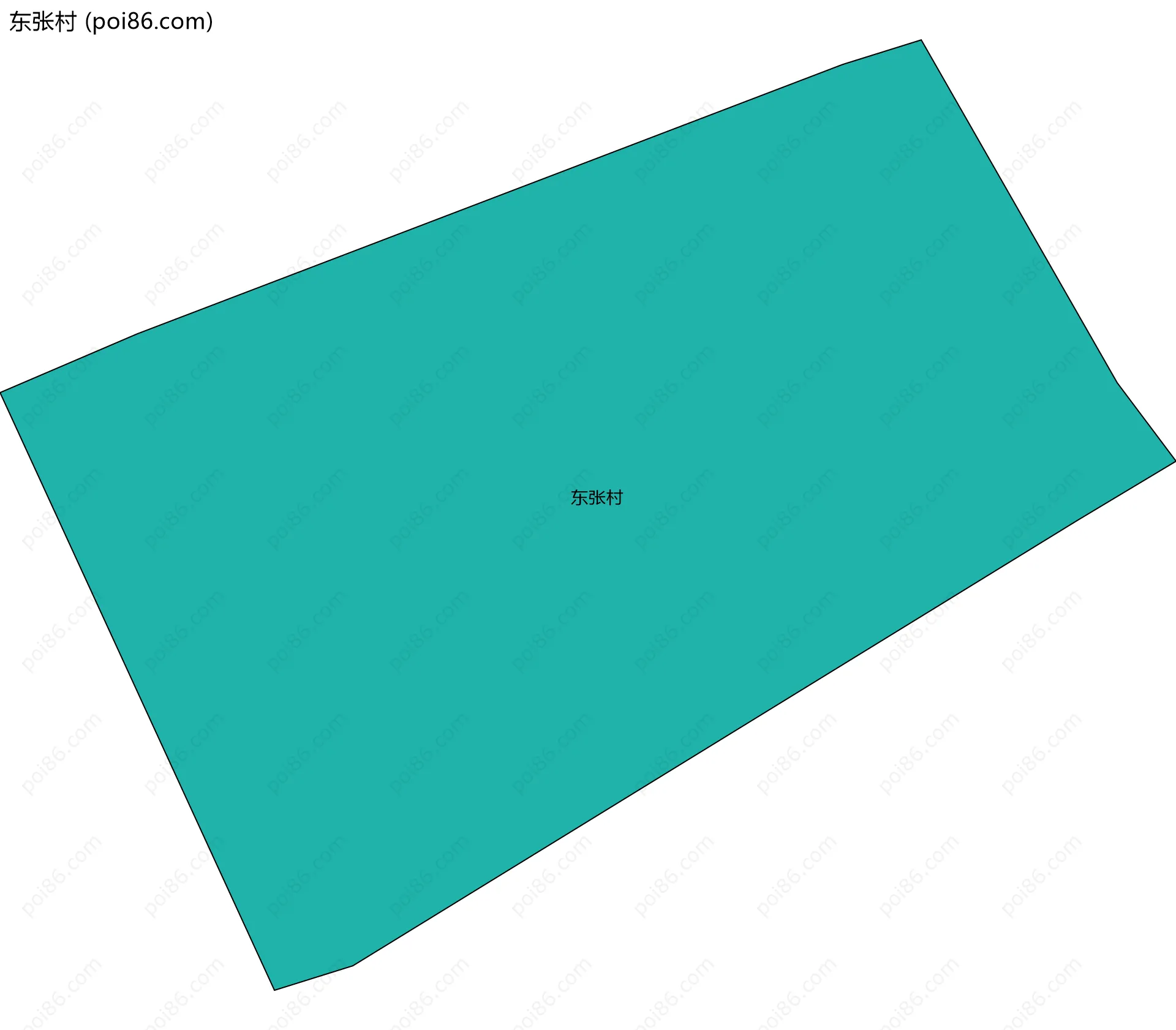 东张村边界地图