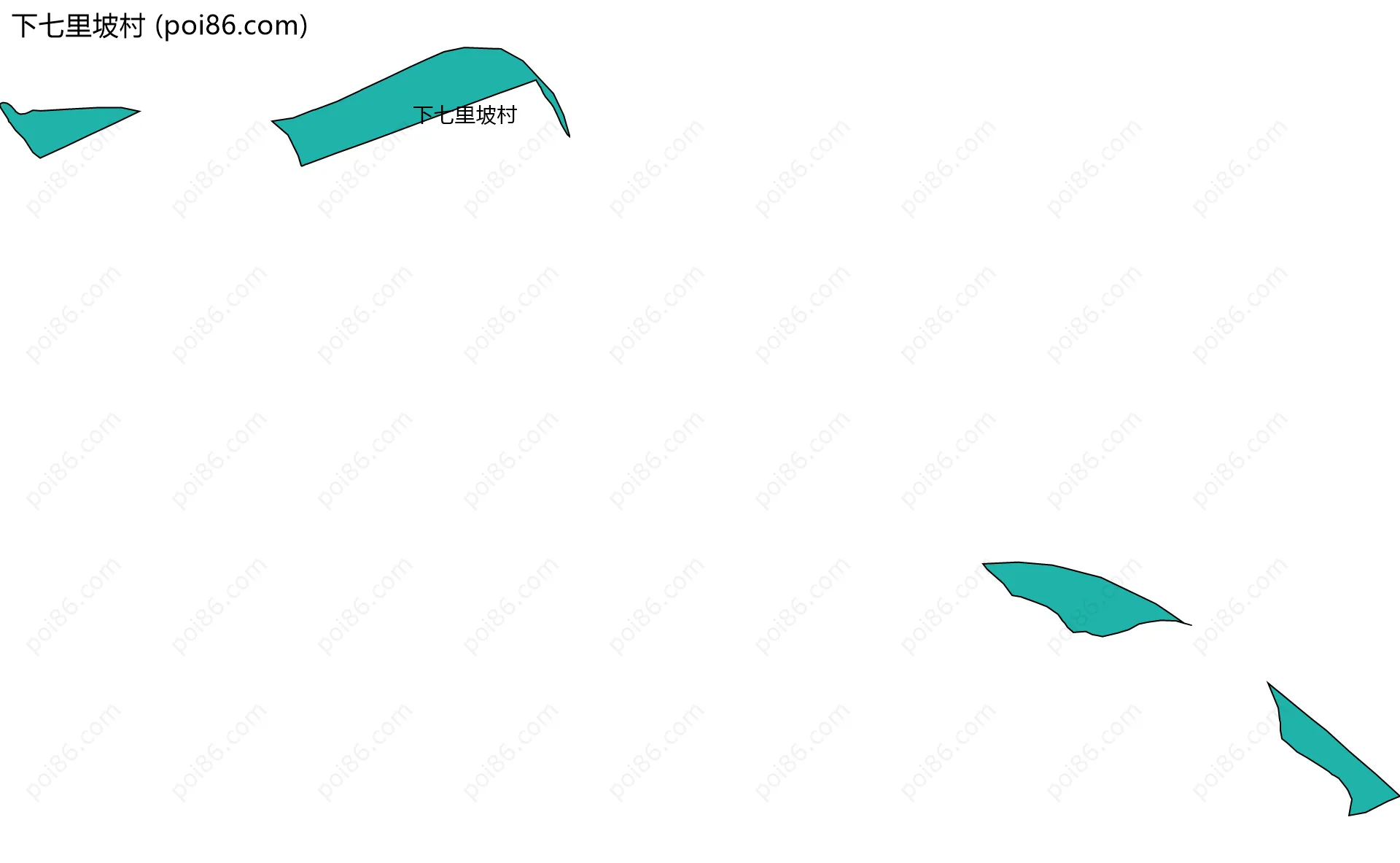 下七里坡村边界地图