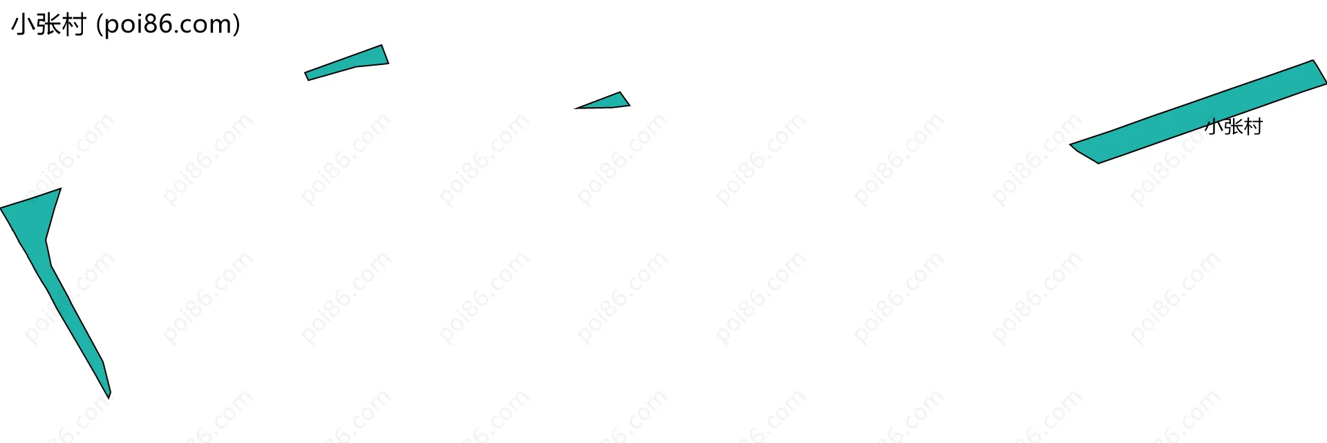 小张村边界地图