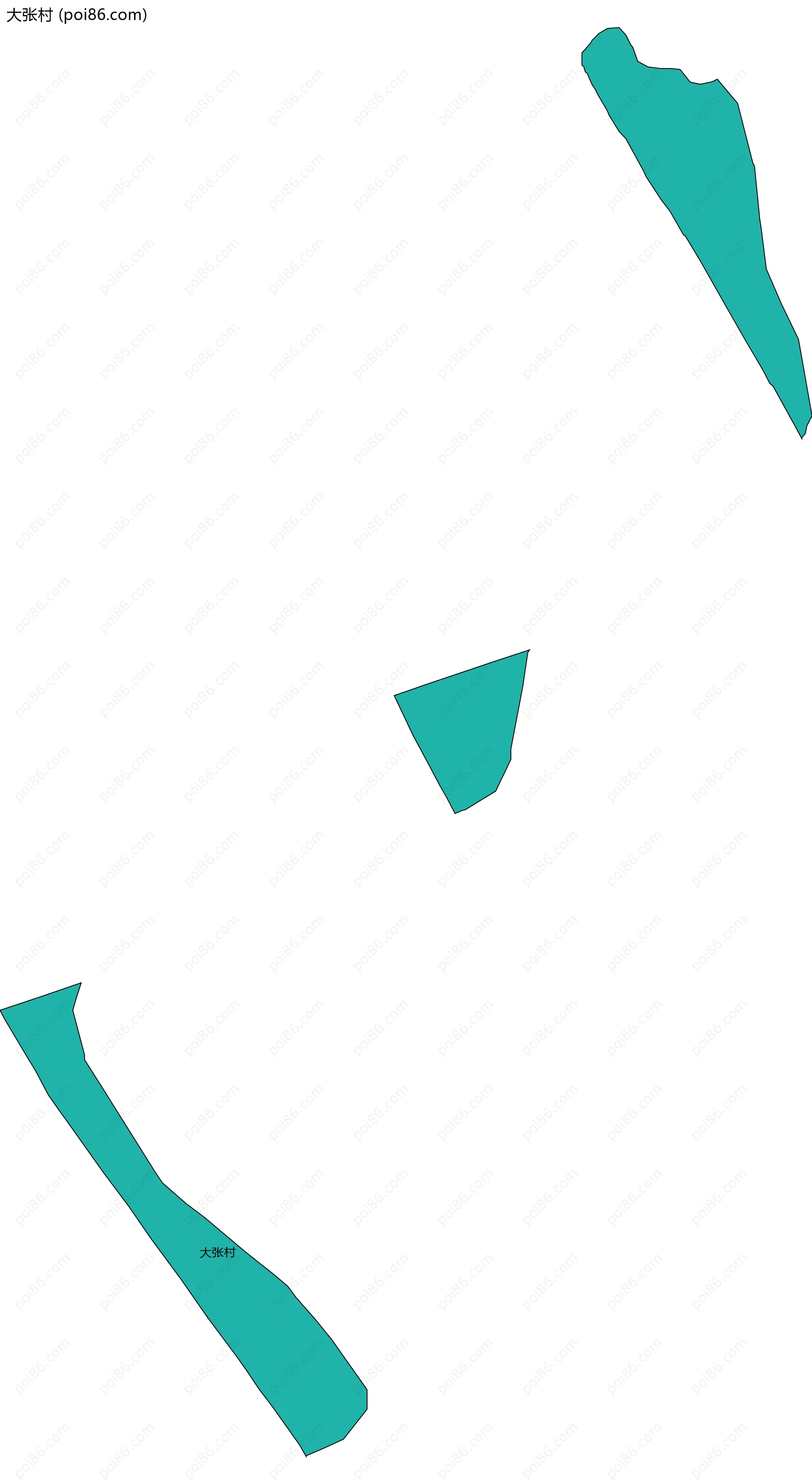 大张村边界地图